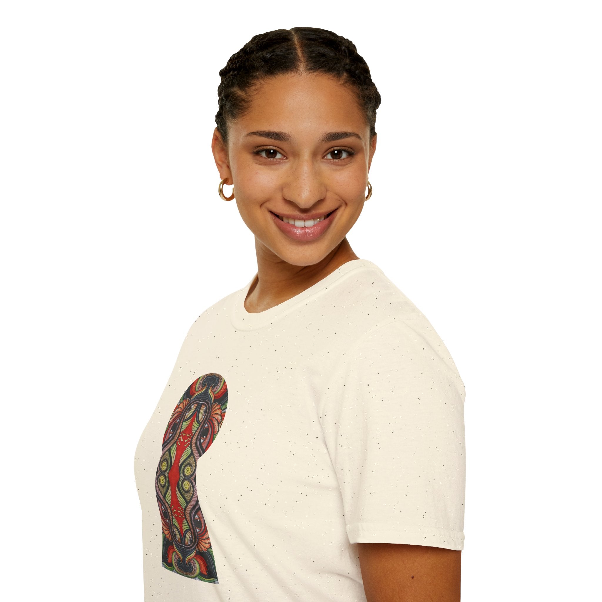 Keyhole & Star Psychedelic Graphic T-Shirt #fd763