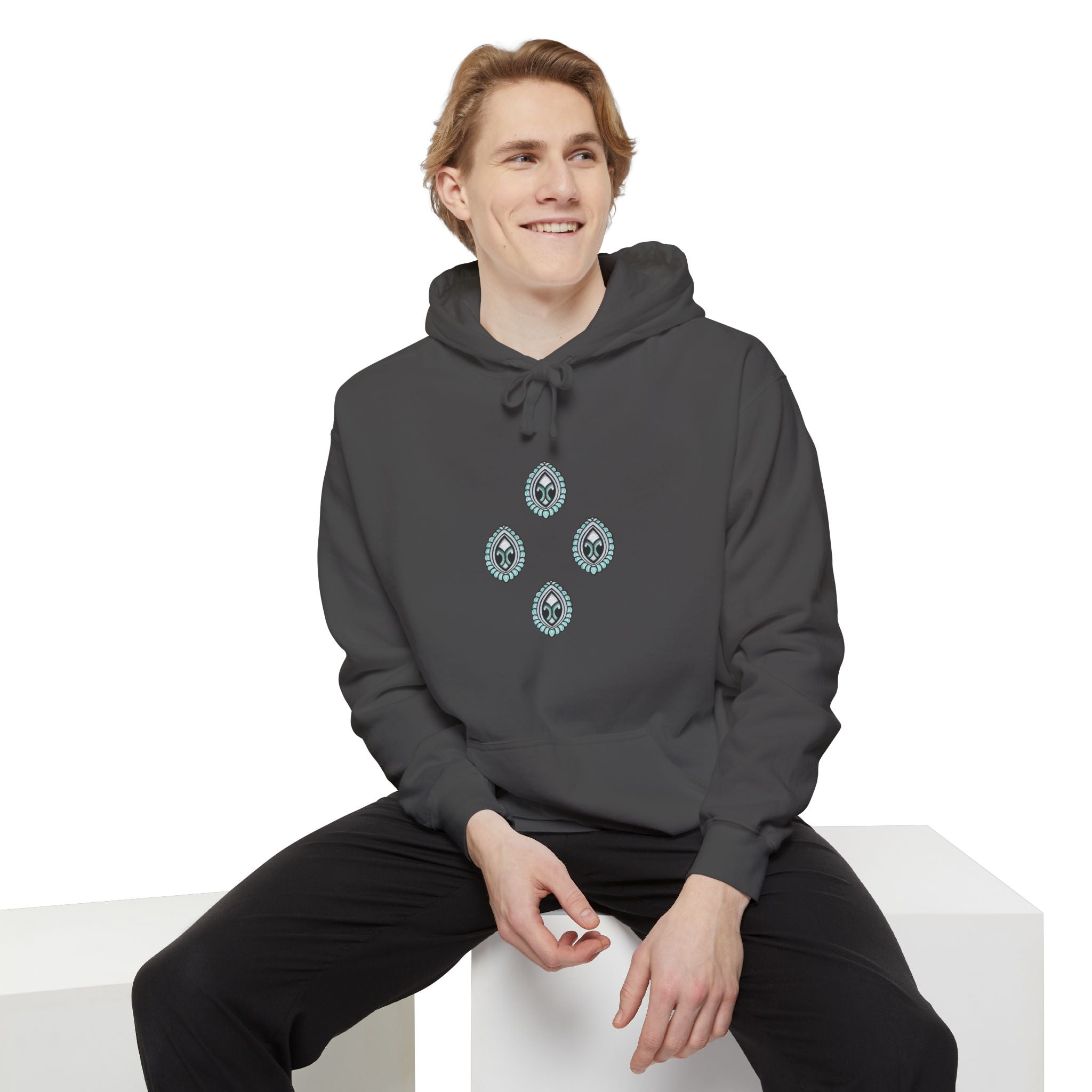 Hoodie — Geometric Mystic Pattern Diamond Back Print #gmh13