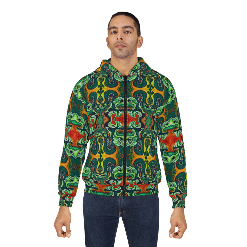 Psychedelic Kaleidoscope Zip Hoodie #iu86229081