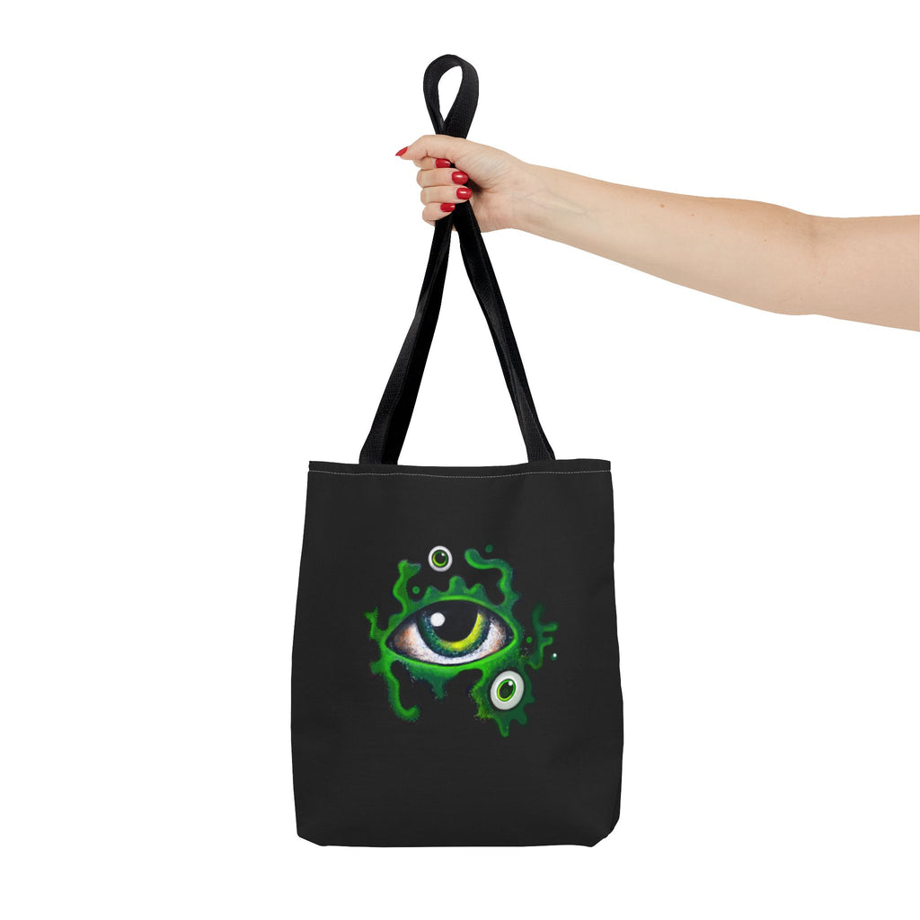 Green Mystic Eye Tote Bag – All-Over Print Gothic Style Shopper #g778975