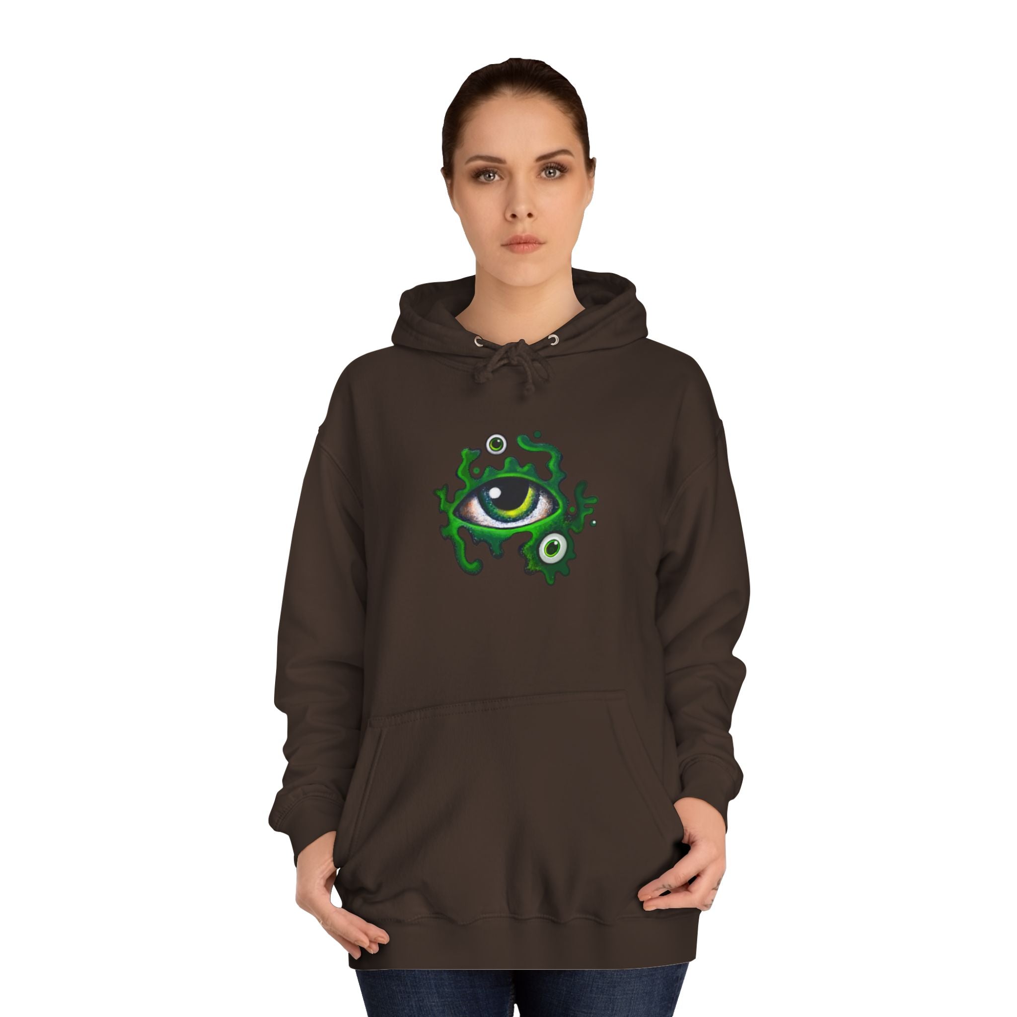Green Eye Graphic Hoodie #r9764567