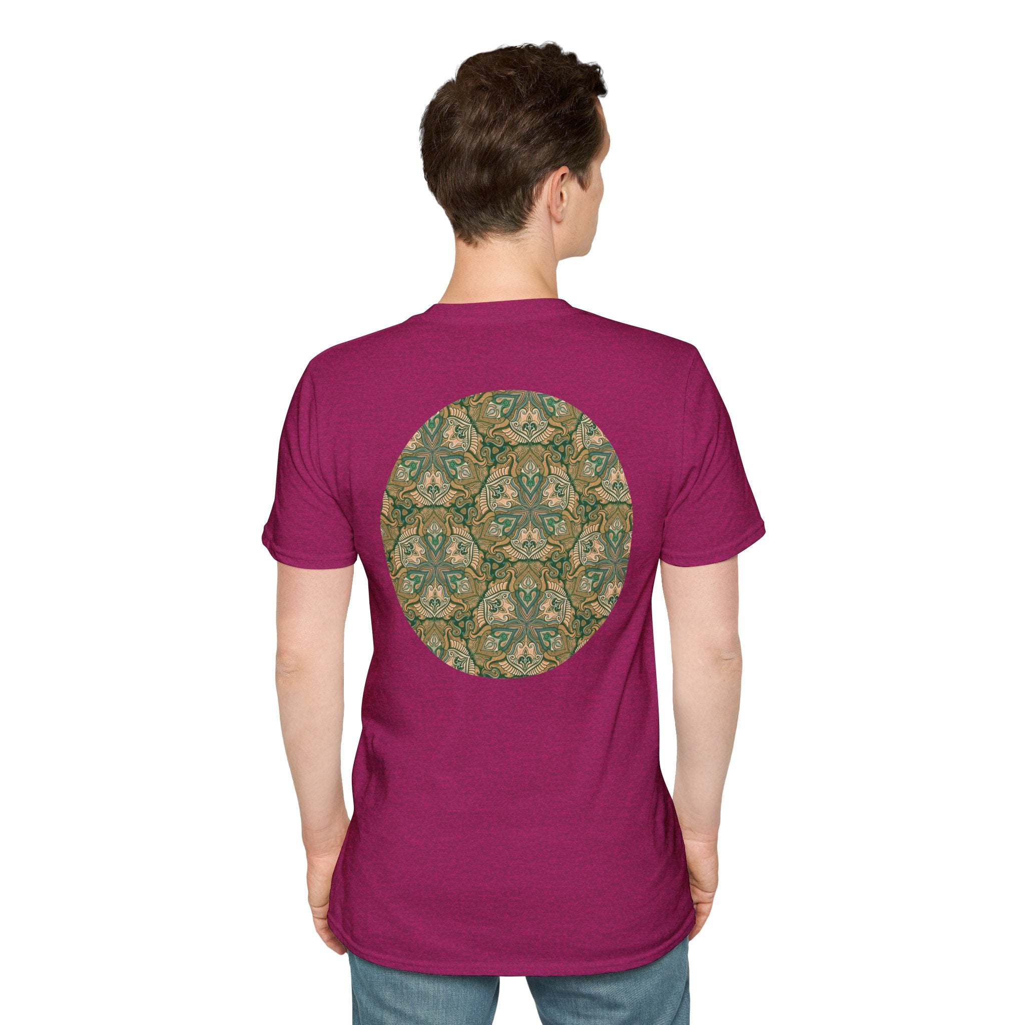 Green Celtic Knot Mandala T-Shirt | Floral Shamrock Pattern
