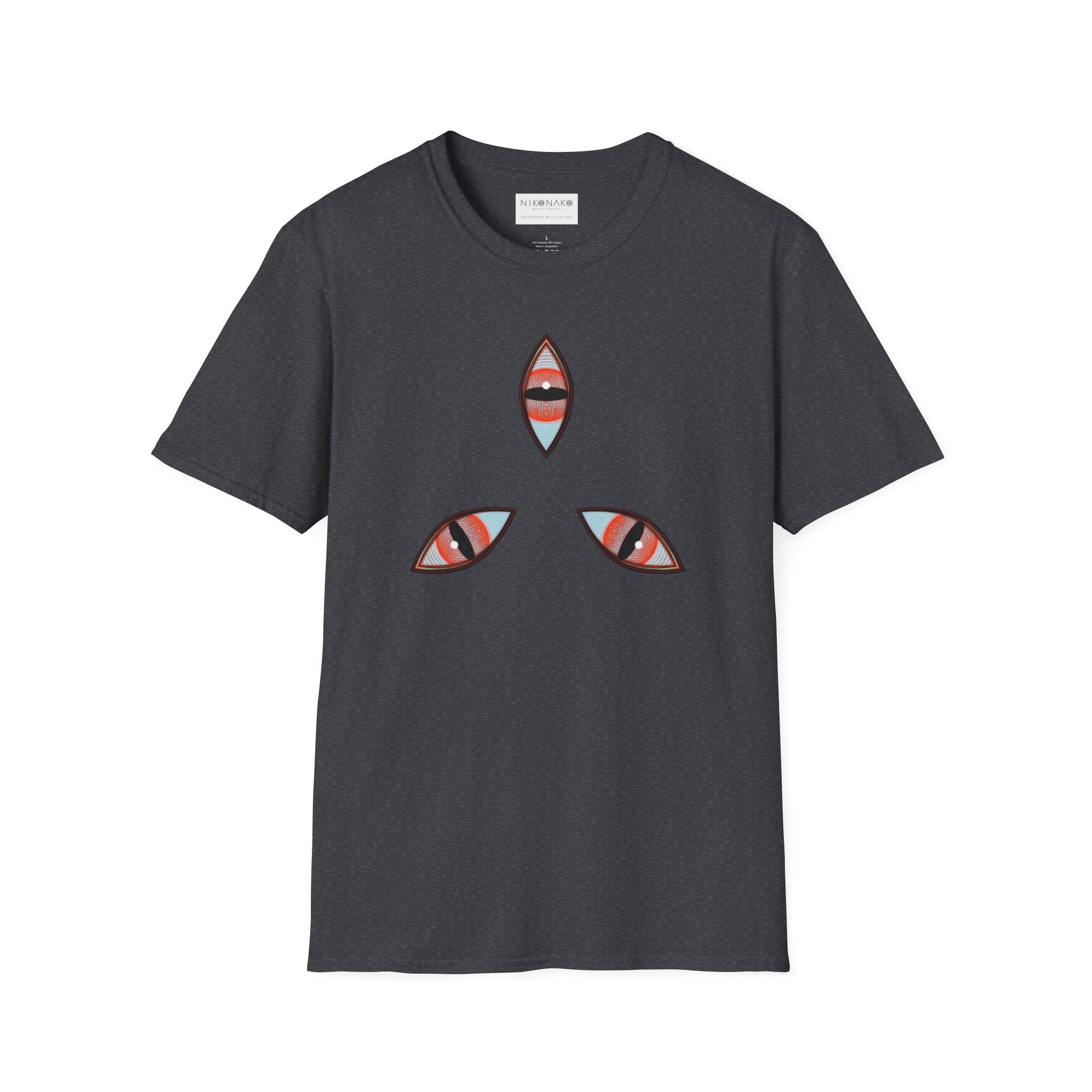 Geometric Tribal Pattern T-Shirt | Kaleidoscope Triangle Eye Motif