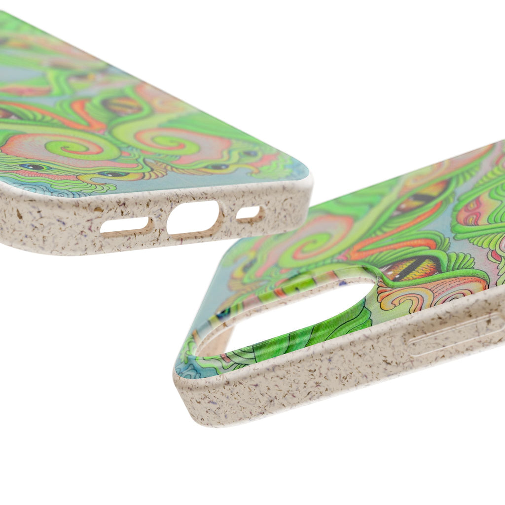 Eco Green Kaleidoscope Phone Case — Biodegradable Artistic Pattern #gs 9865422