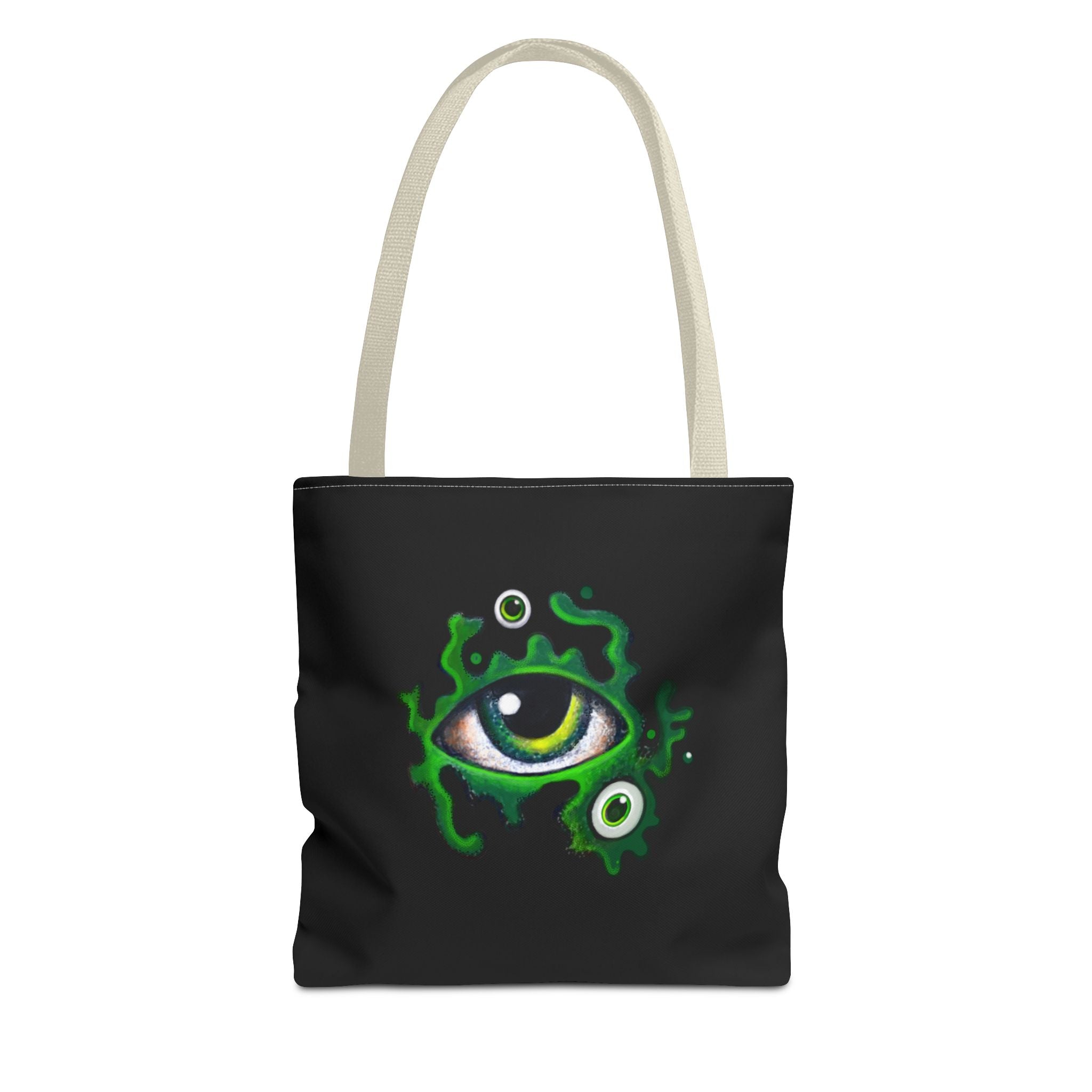 Green Mystic Eye Tote Bag – All-Over Print Gothic Style Shopper #g778975