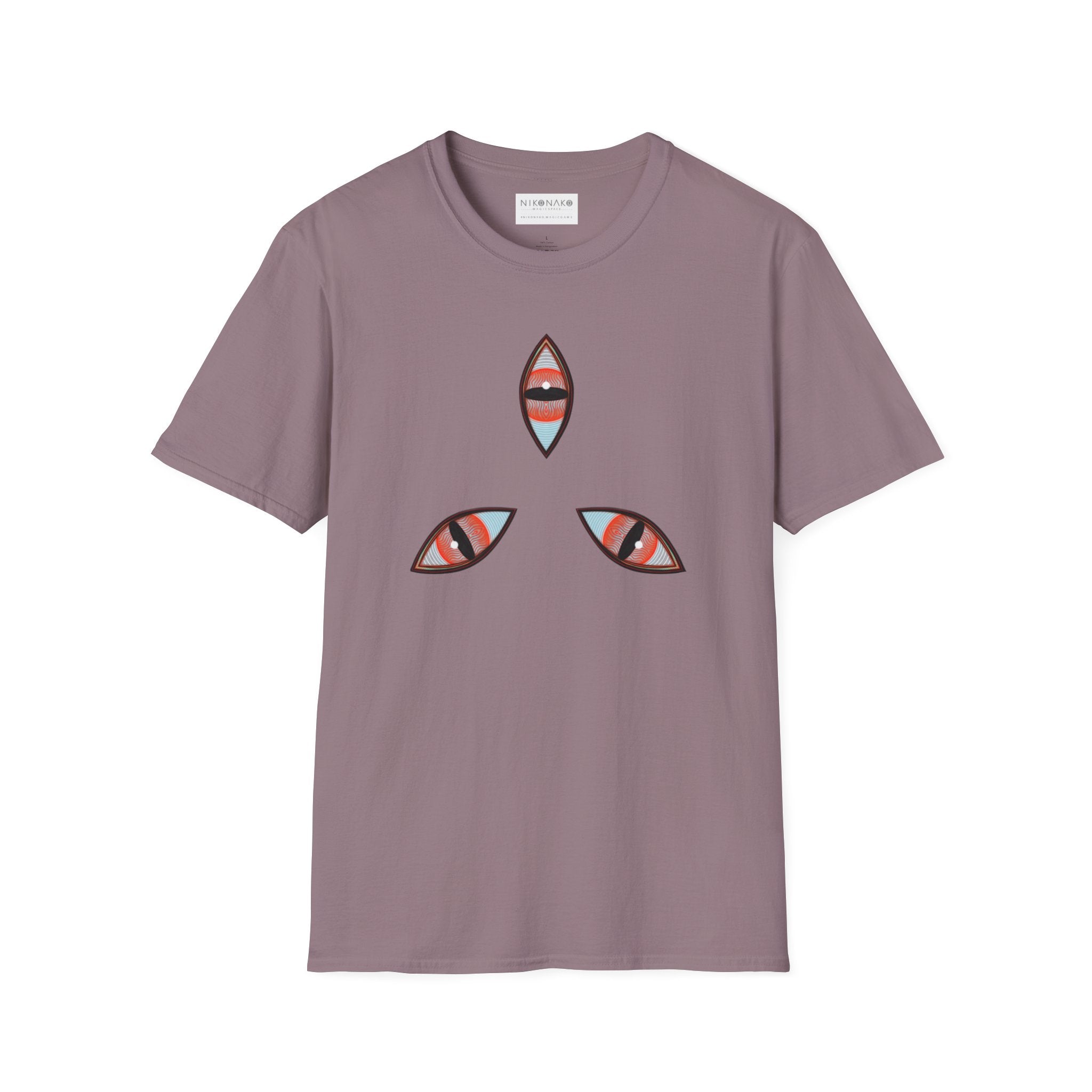 Geometric Tribal Pattern T-Shirt | Kaleidoscope Triangle Eye Motif
