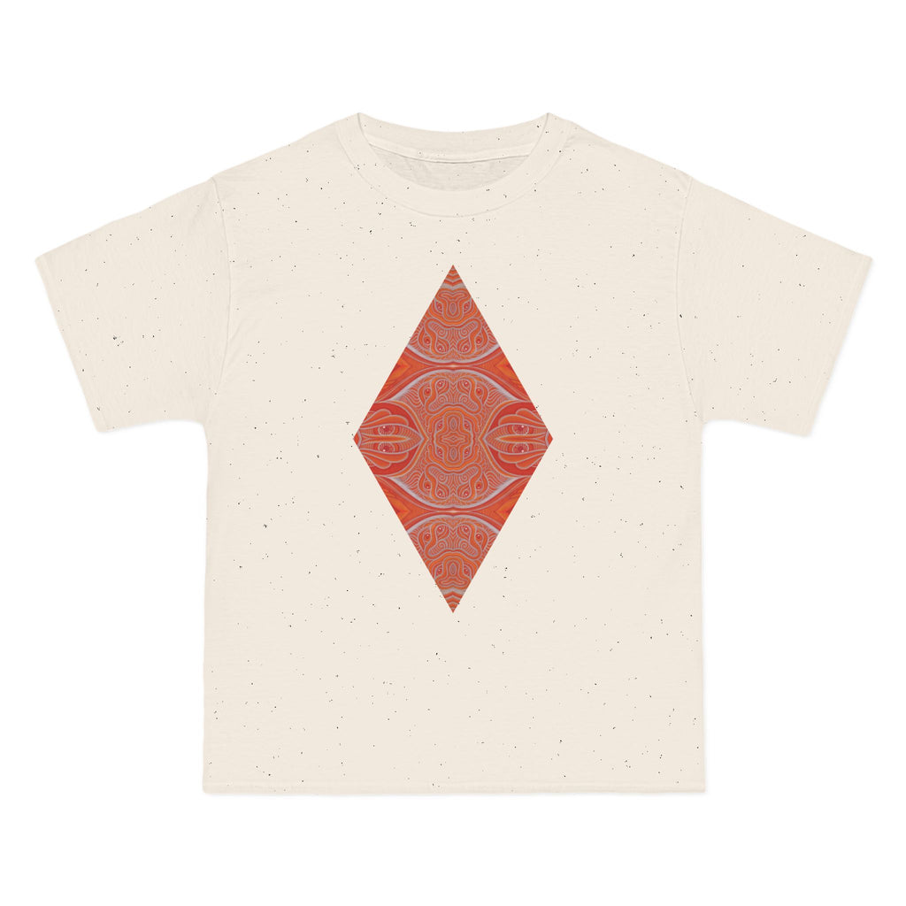 Geometric Red Diamond Graphic T-Shirt #kd753097