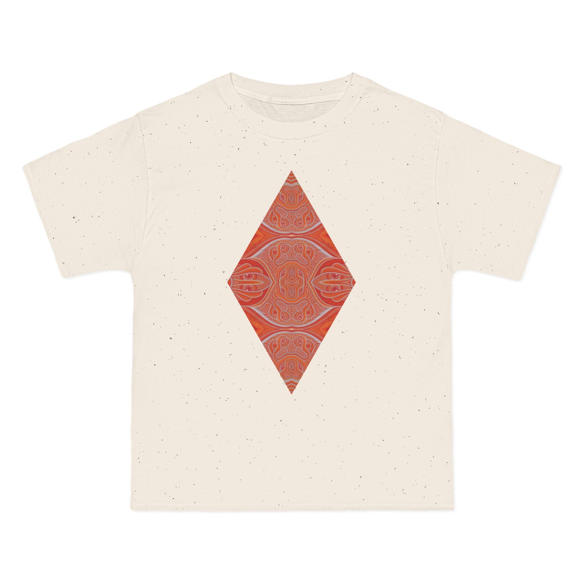 Geometric Red Diamond Graphic T-Shirt #kd753097