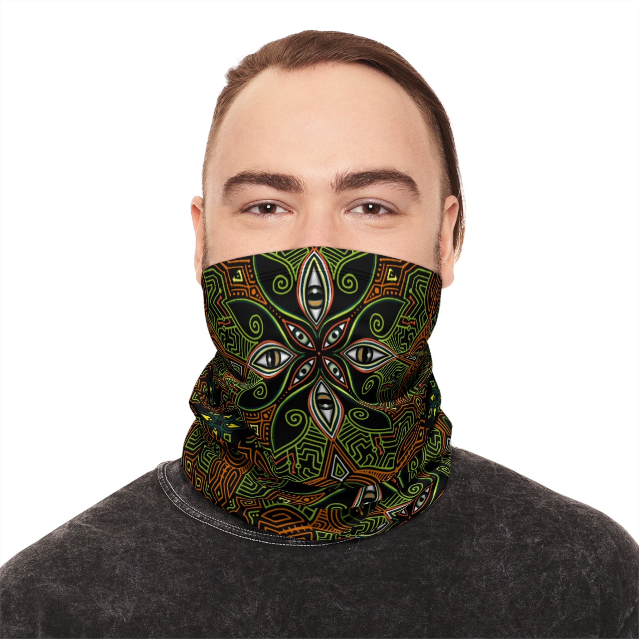Winter Neck Gaiter With Drawstring #wn4
