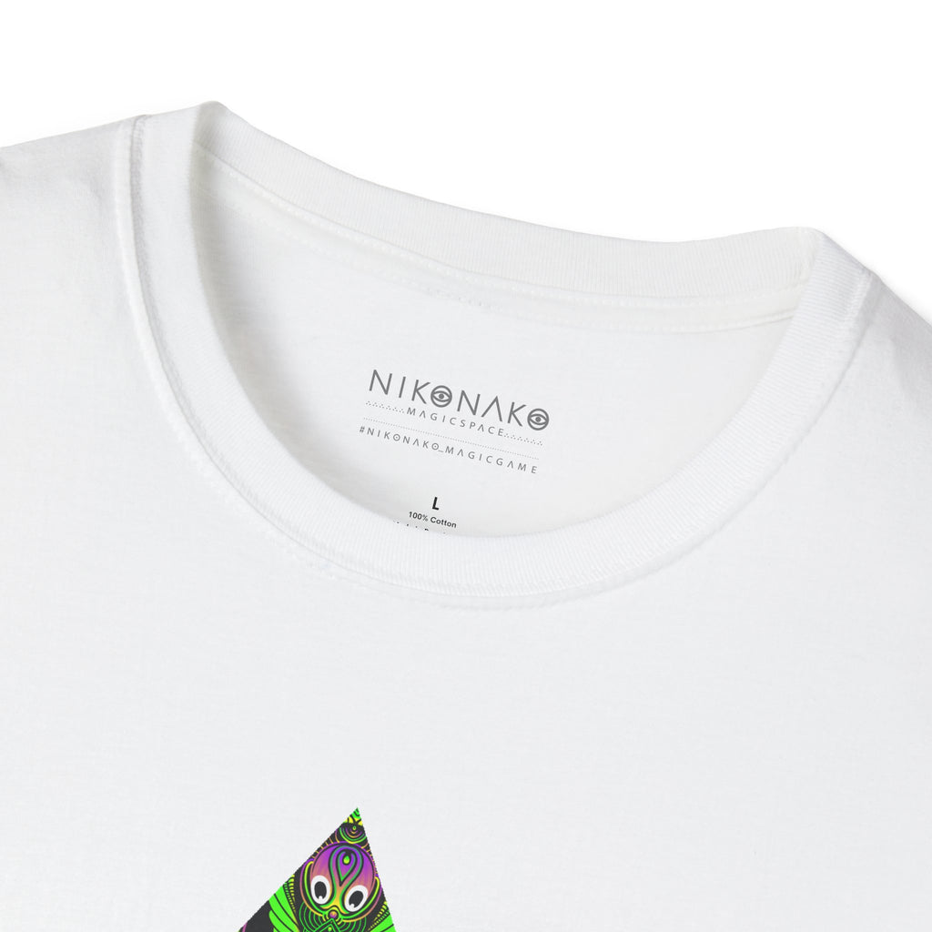 Green Mandala Triangle T-Shirt – Psychedelic Geometric Art Tee # kh9732