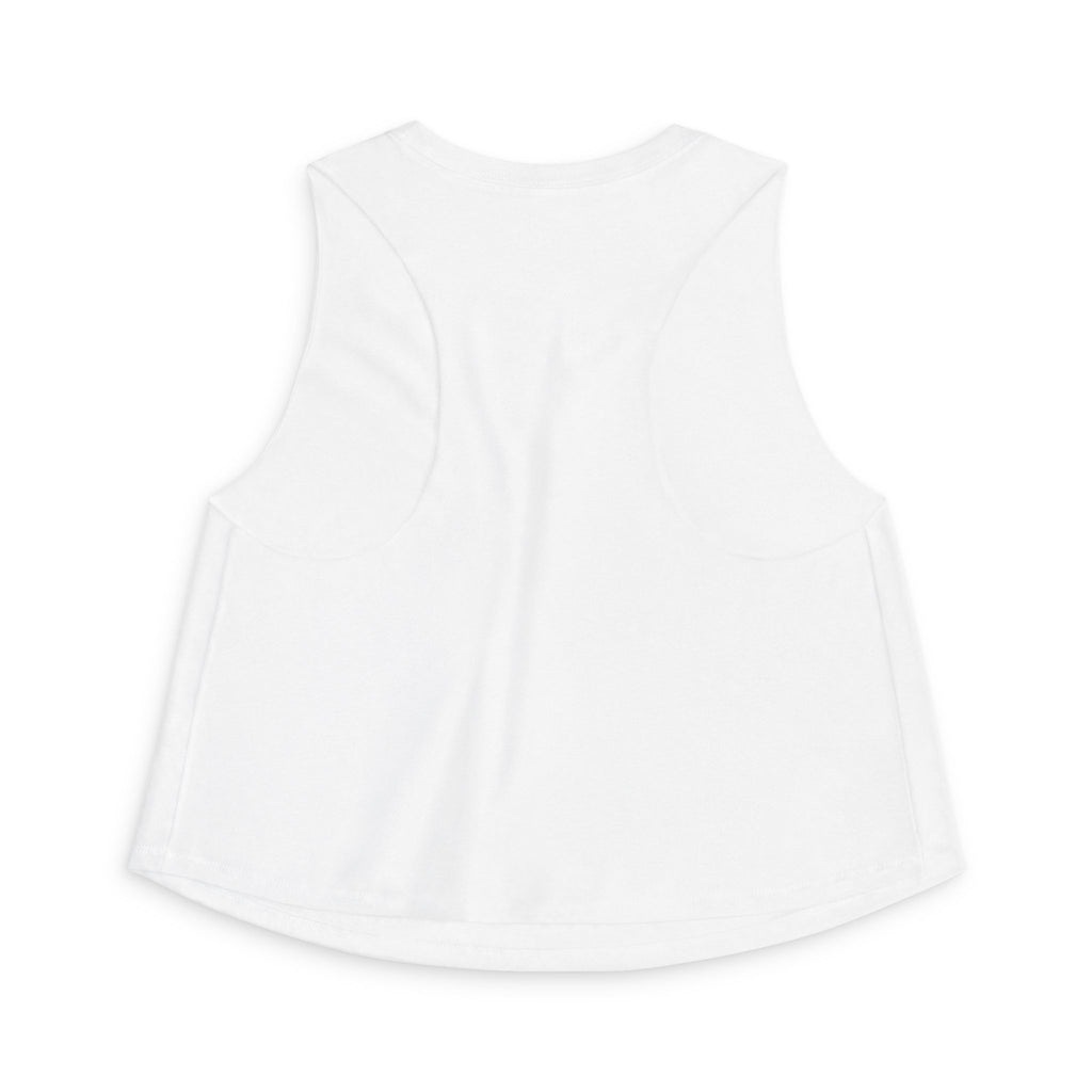Starburst Peacock Crop Top — Women's Artistic Geometric Tank #w1199663