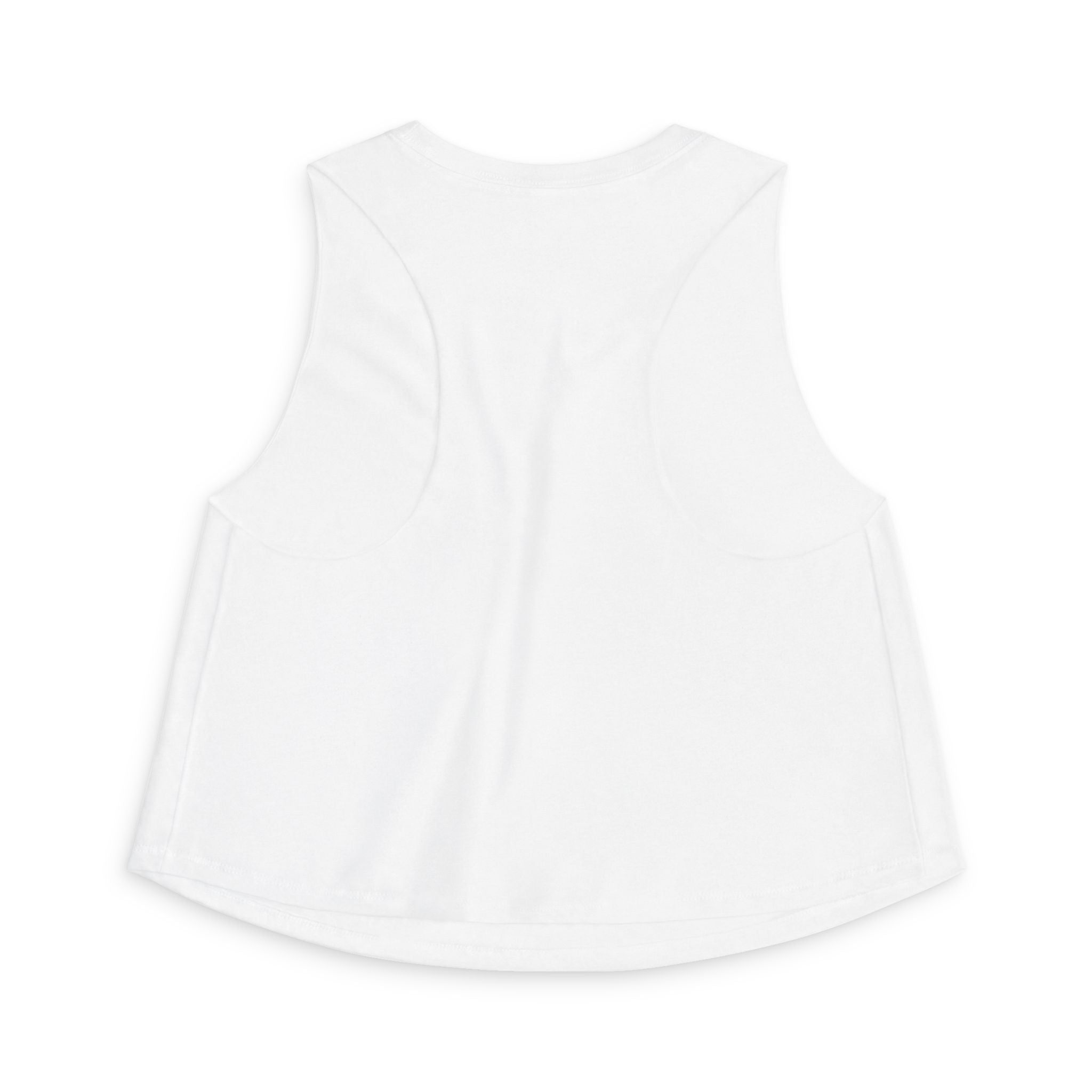 Starburst Peacock Crop Top — Women's Artistic Geometric Tank #w1199663