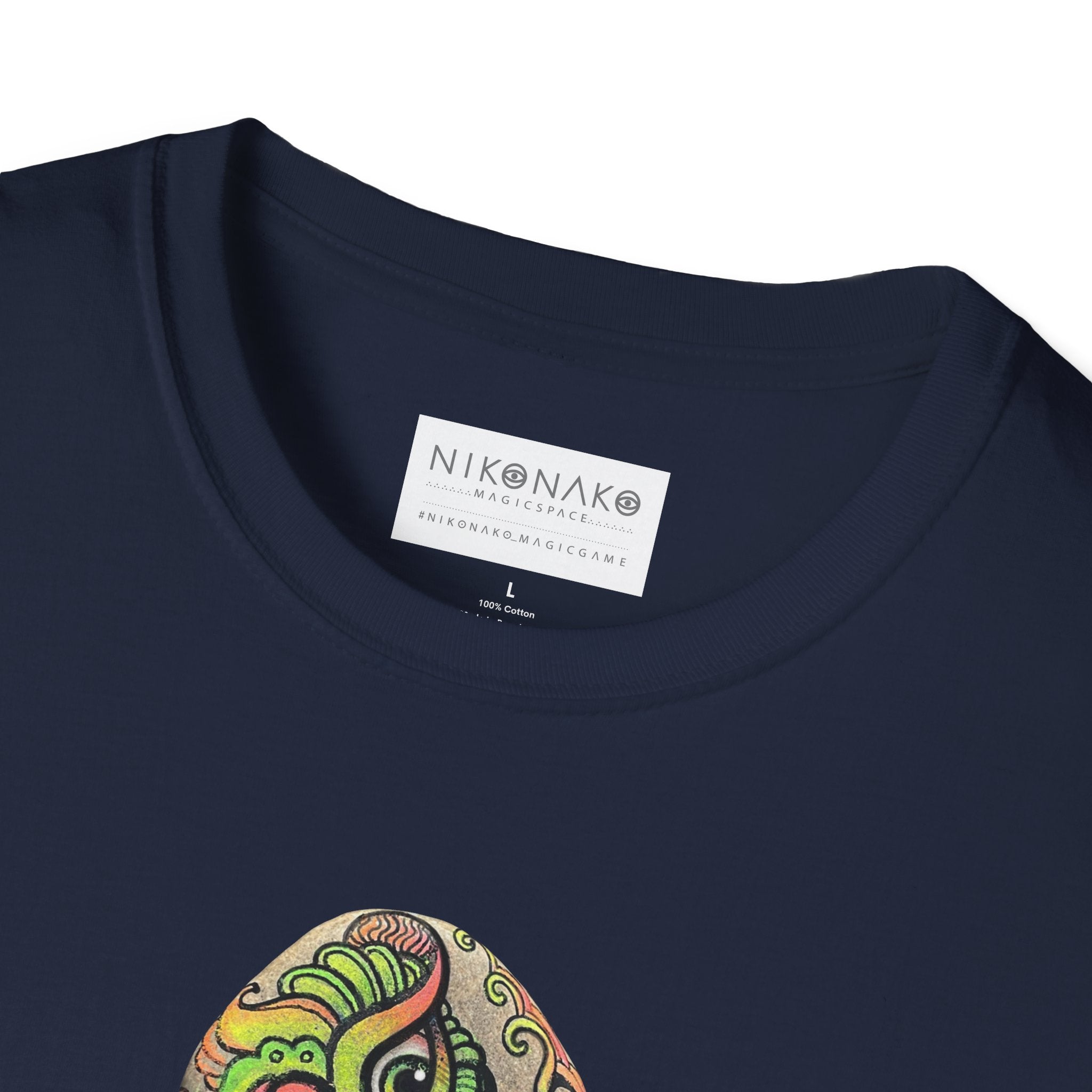 Psychedelic Green Mandala T-Shirt — Abstract Tribal Circle Art Tee #h84210
