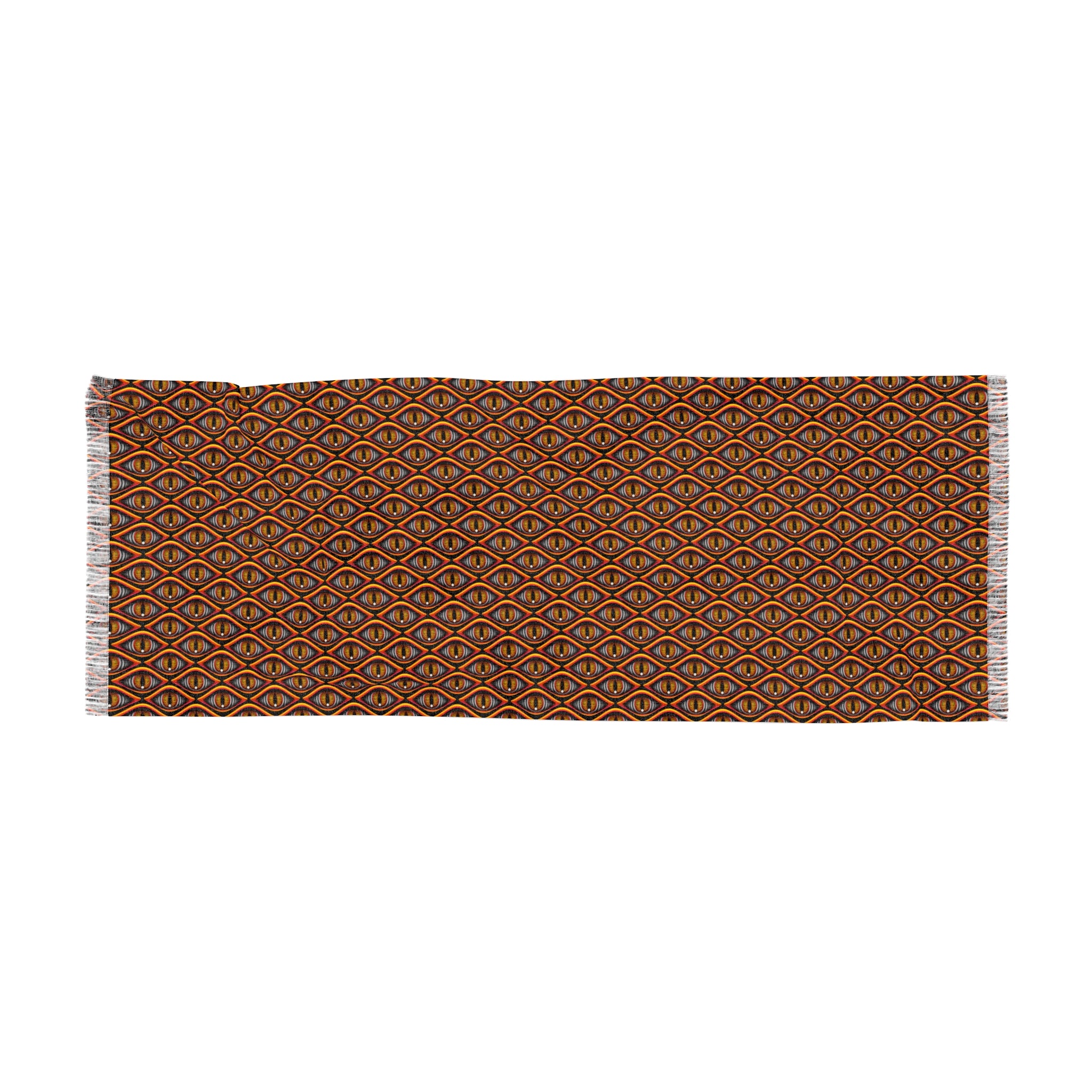 Light Scarf — Geometric Retro Fan Pattern Lightweight Scarf #h862578
