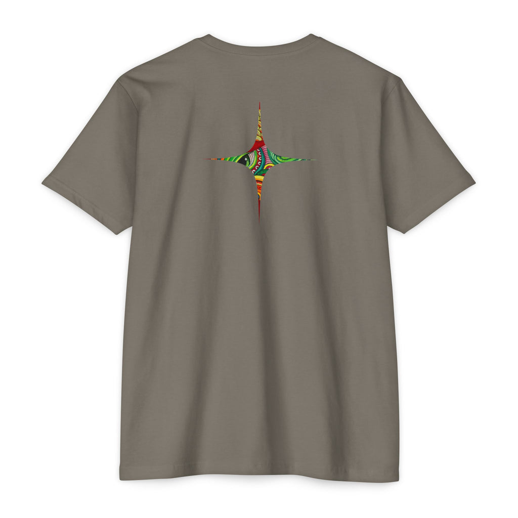 Psychedelic Swirl T-Shirt — Colorful Abstract Ampersand & Star Graphic #ga975