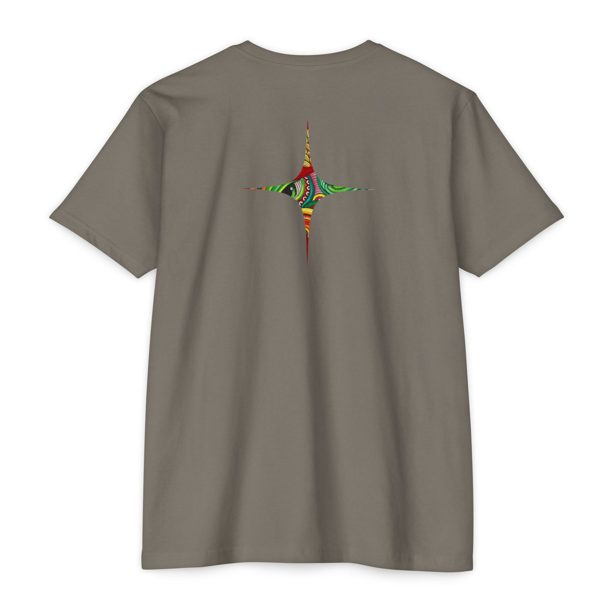 Psychedelic Swirl T-Shirt — Colorful Abstract Ampersand & Star Graphic #ga975