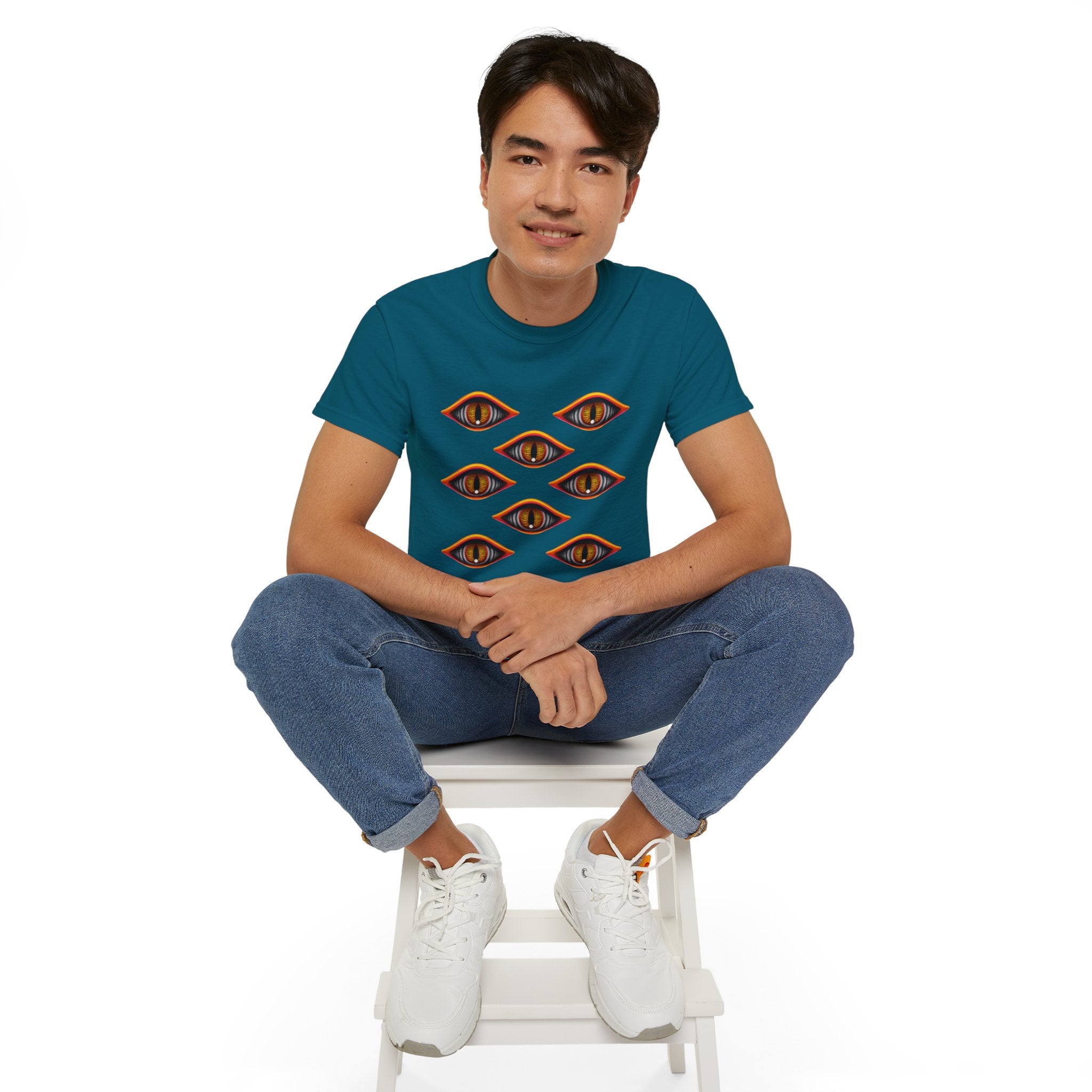 Mystic Eyes Graphic Tee — Psychedelic All-Seeing Eye T-Shirt #hfs84300