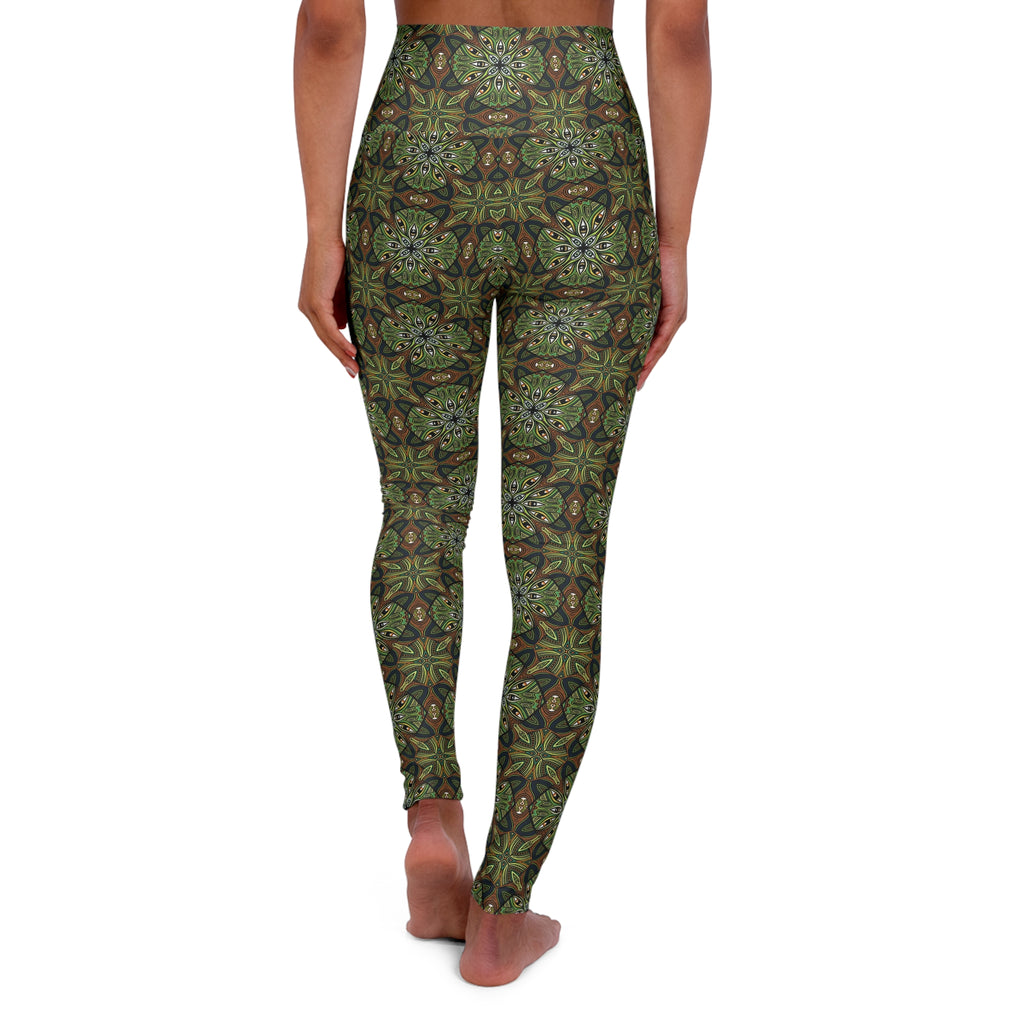 High Waisted Yoga Leggings (AOP) #jdh837352