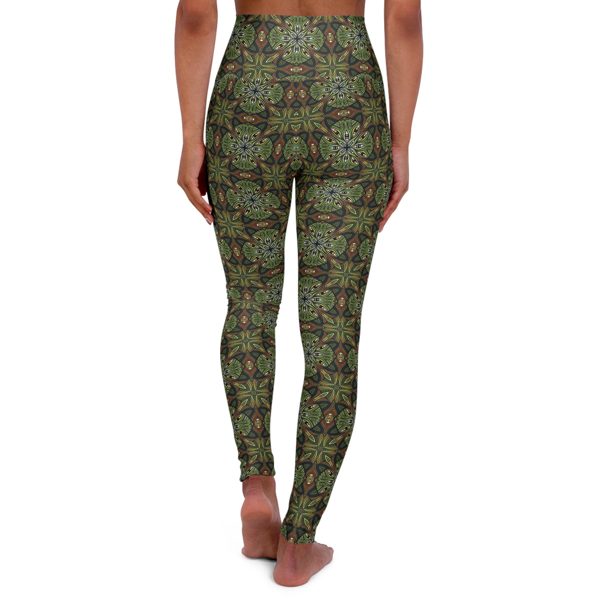 High Waisted Yoga Leggings (AOP) #jdh837352