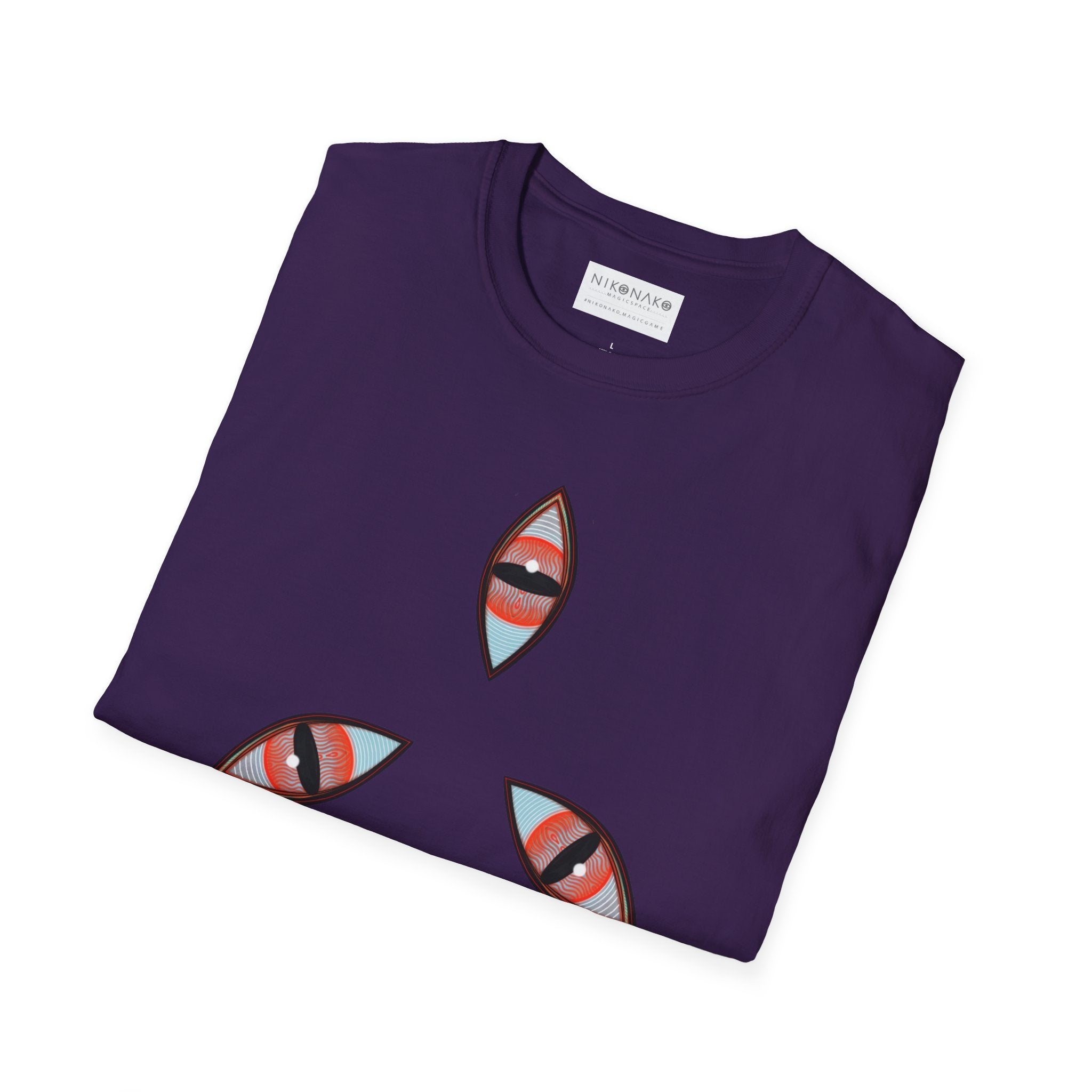 Geometric Tribal Pattern T-Shirt | Kaleidoscope Triangle Eye Motif