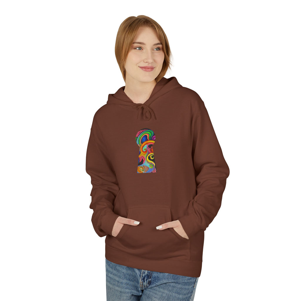 Psychedelic Abstract Snake Hoodie — Colorful Surreal Art Pullover #ggd76467