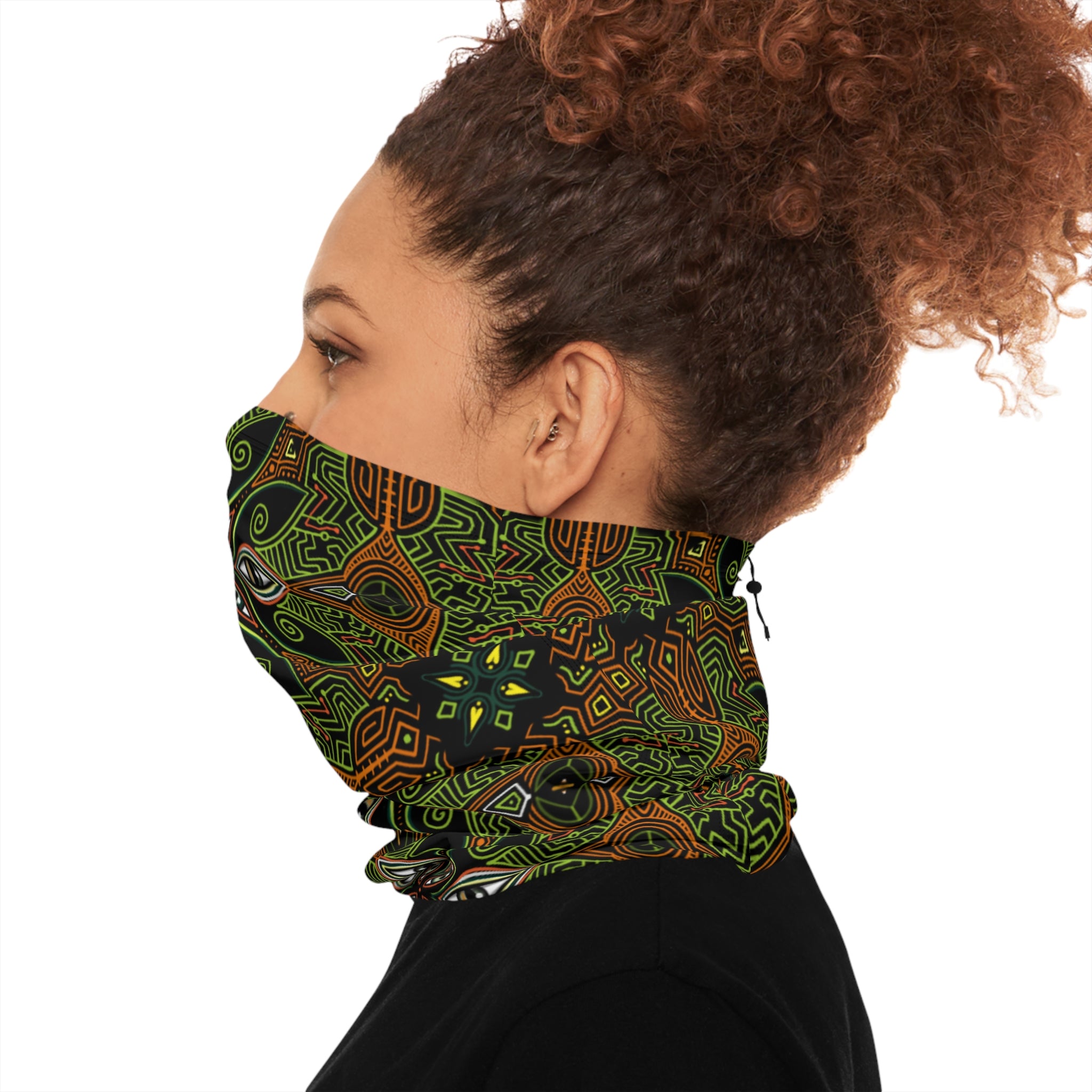 Winter Neck Gaiter With Drawstring #wn4