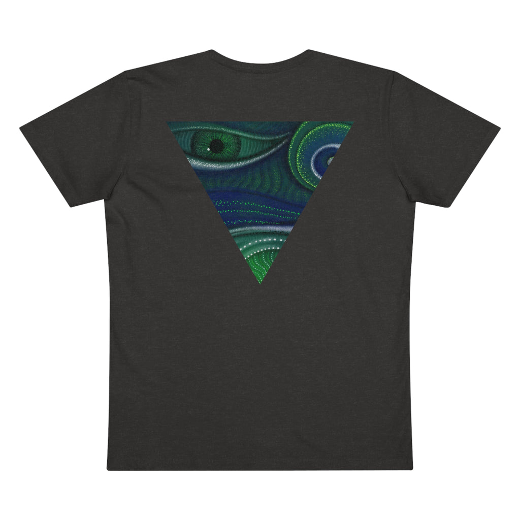 Peacock Eye Triangle V-Neck T‑Shirt #ts3