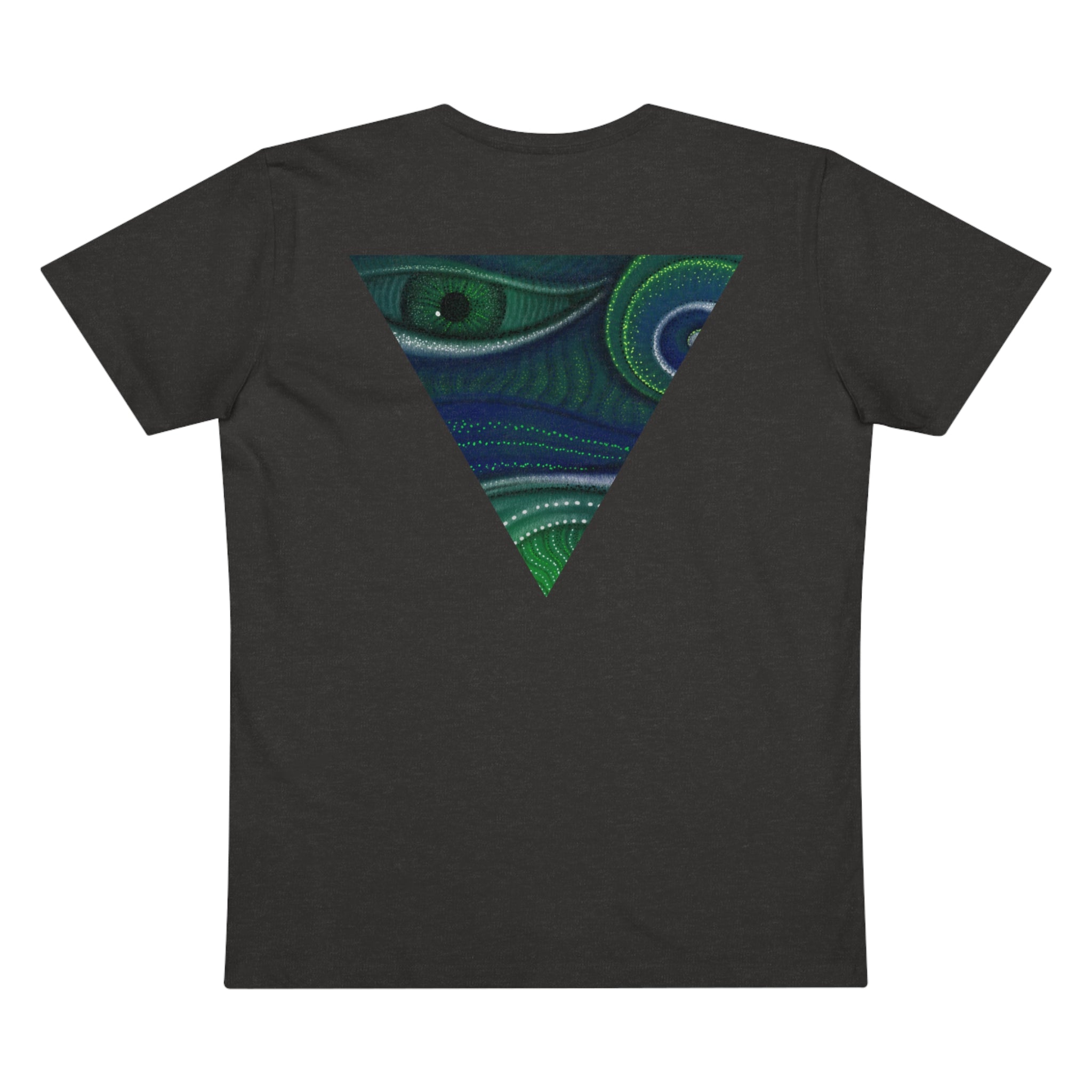 Peacock Eye Triangle V-Neck T‑Shirt #ts3