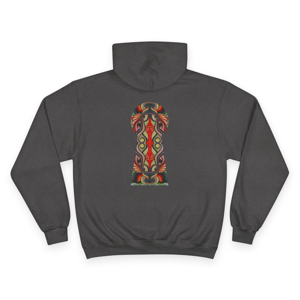 Champion Hoodie with Abstract Tribal Triangle & Keyhole Graphic #g938373