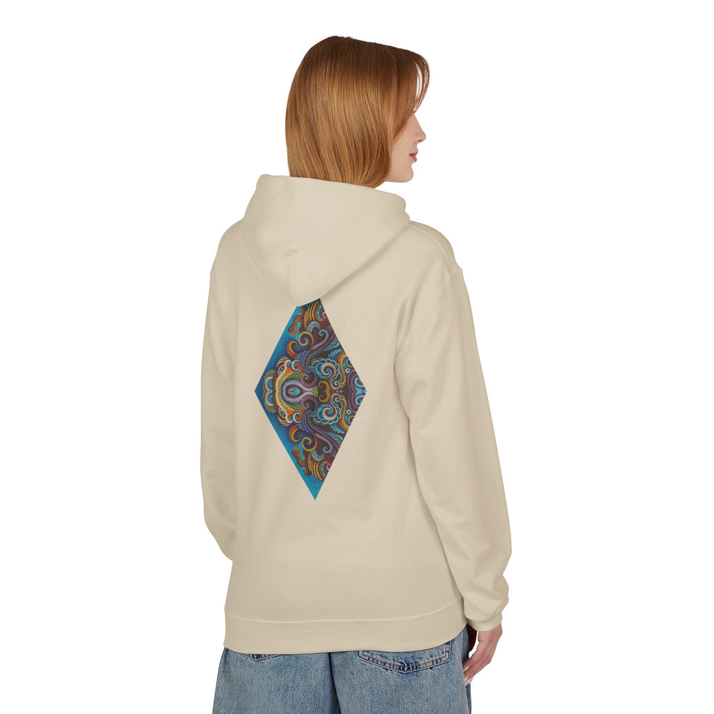 Hoodie — Colorful Geometric Tribal Diamond Print #g765889