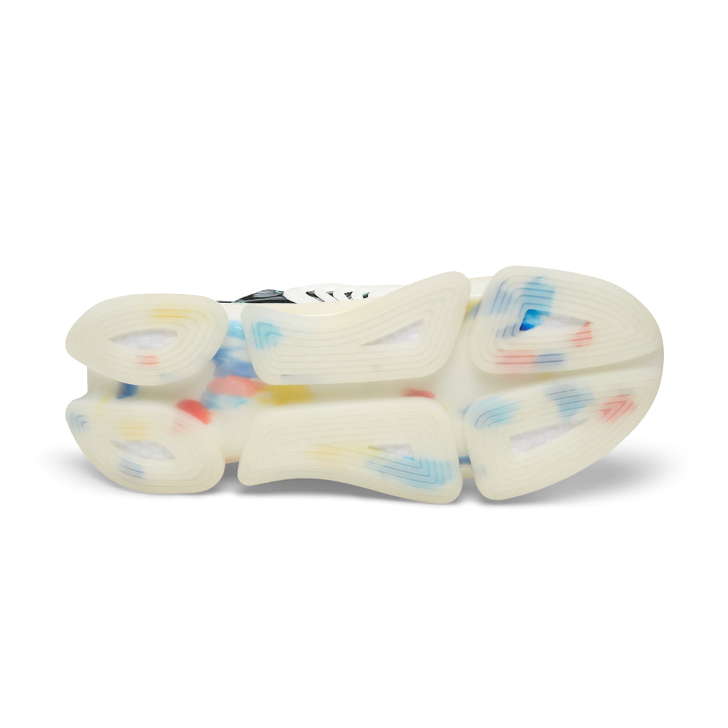 Men's Mesh Sneakers — Abstract Swirl Pattern Athletic Shoes #jf9765