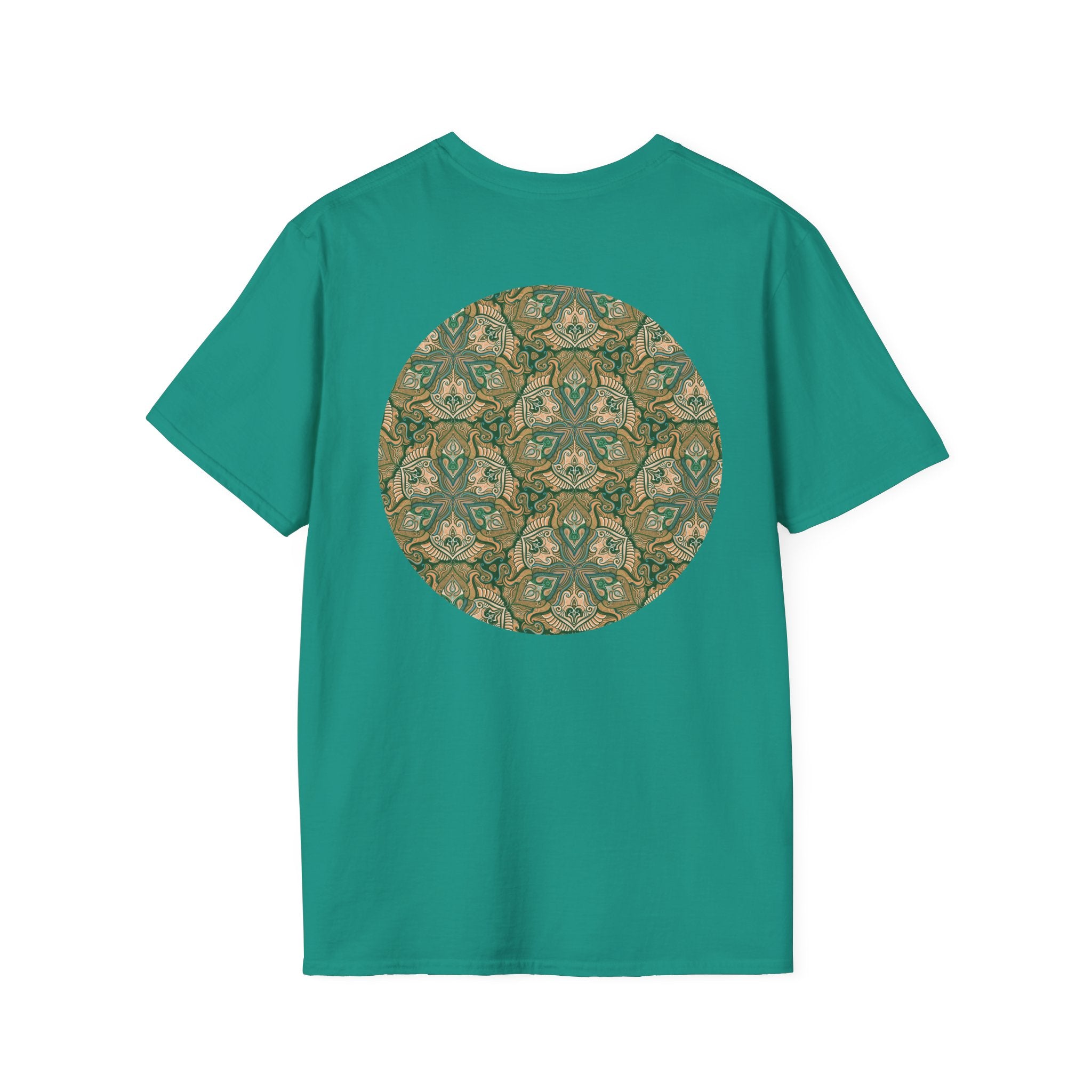 Green Celtic Knot Mandala T-Shirt | Floral Shamrock Pattern