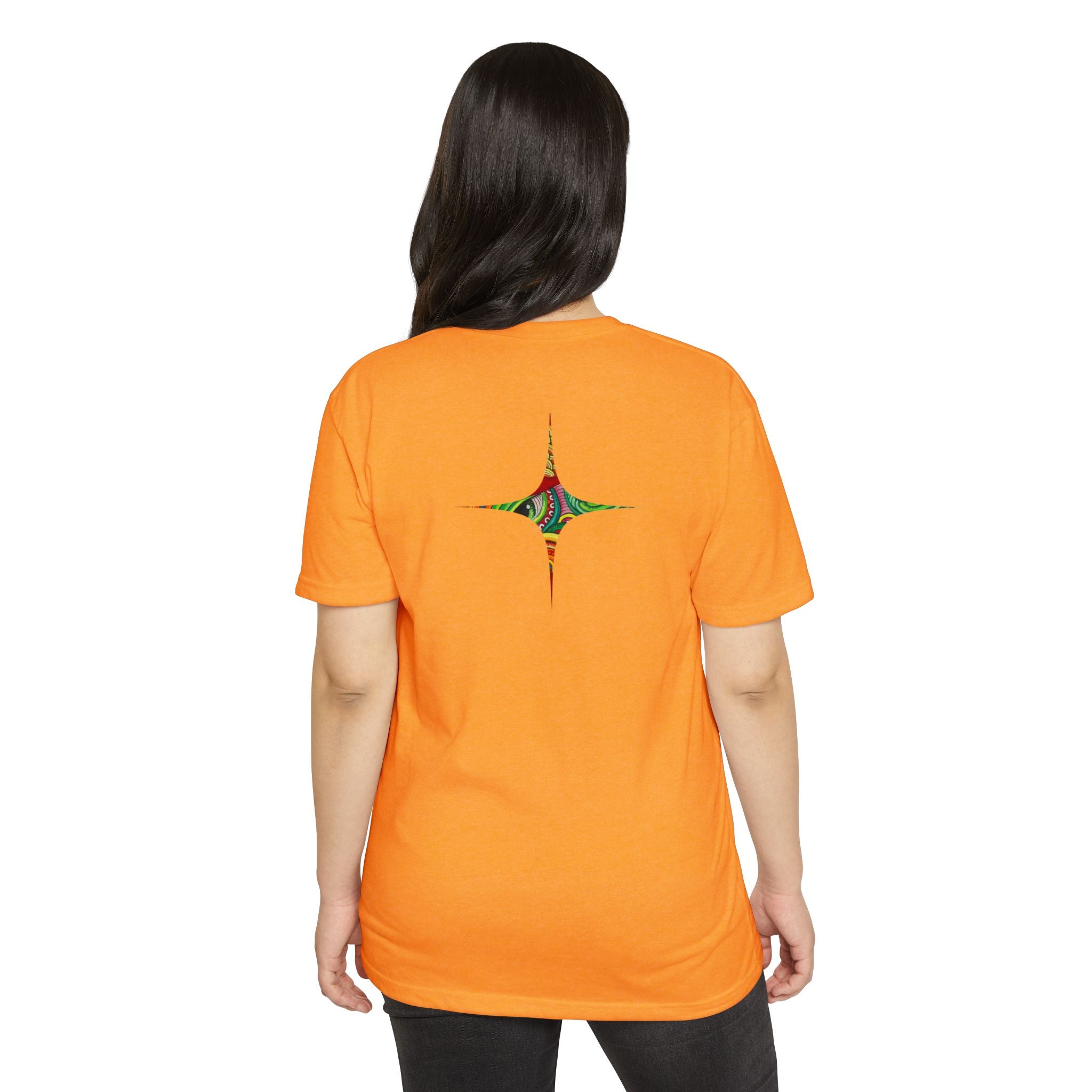 Psychedelic Swirl T-Shirt — Colorful Abstract Ampersand & Star Graphic #ga975