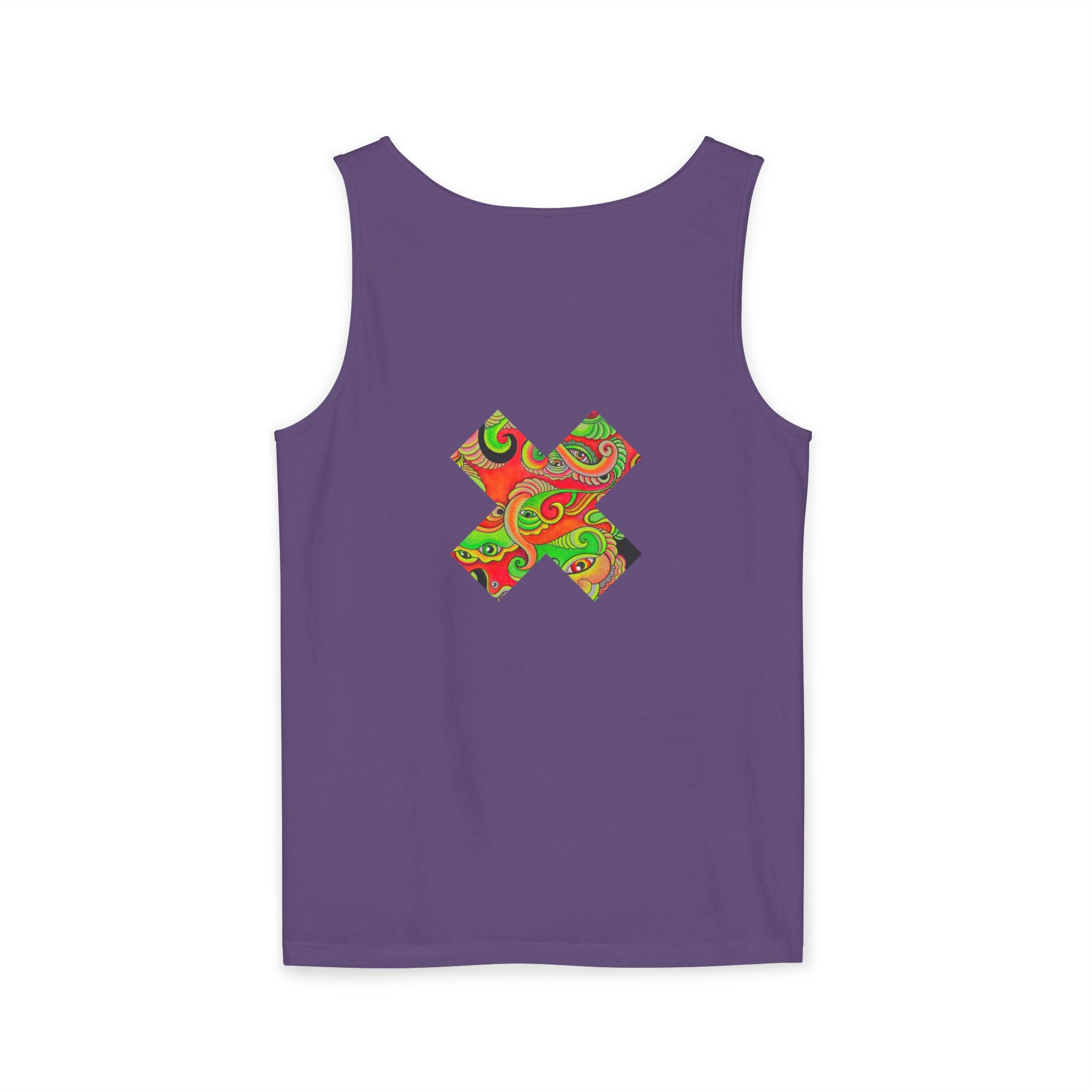 Psychedelic Paisley Cross Tank #t434567
