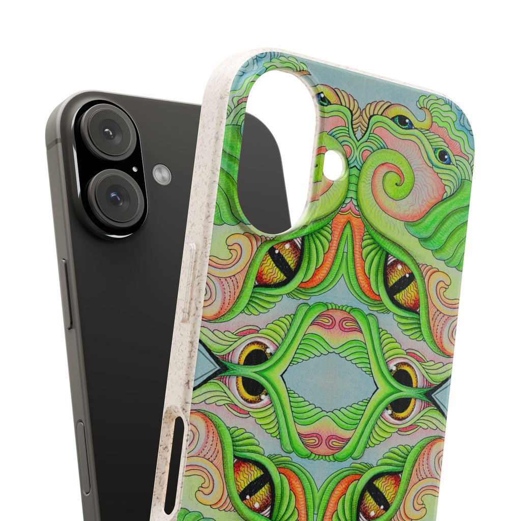 Eco Green Kaleidoscope Phone Case — Biodegradable Artistic Pattern #gs 9865422