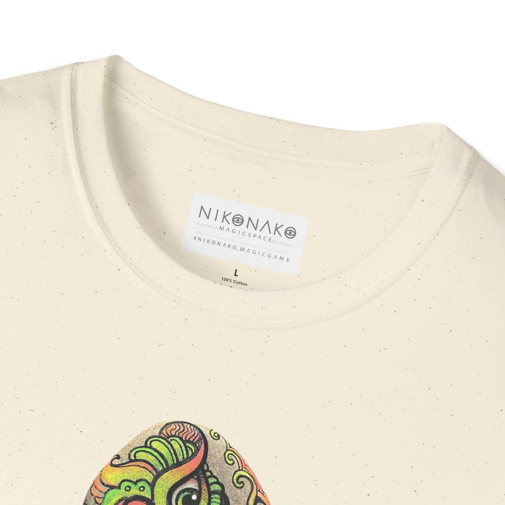 Psychedelic Green Mandala T-Shirt — Abstract Tribal Circle Art Tee #h84210
