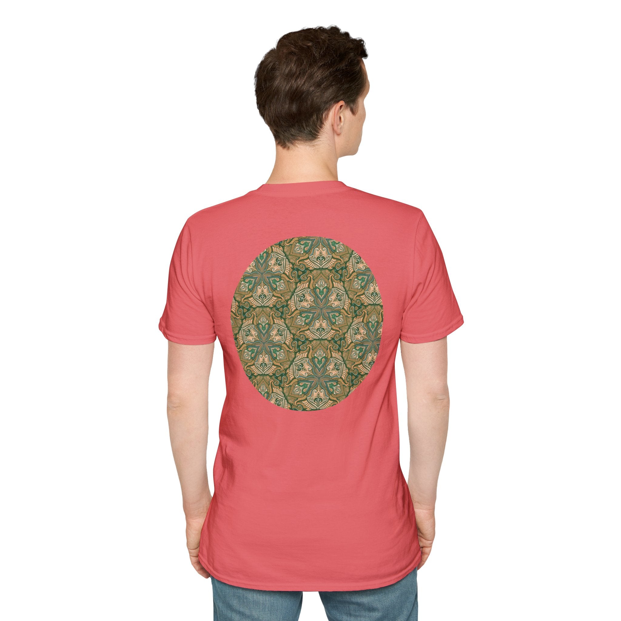 Green Celtic Knot Mandala T-Shirt | Floral Shamrock Pattern