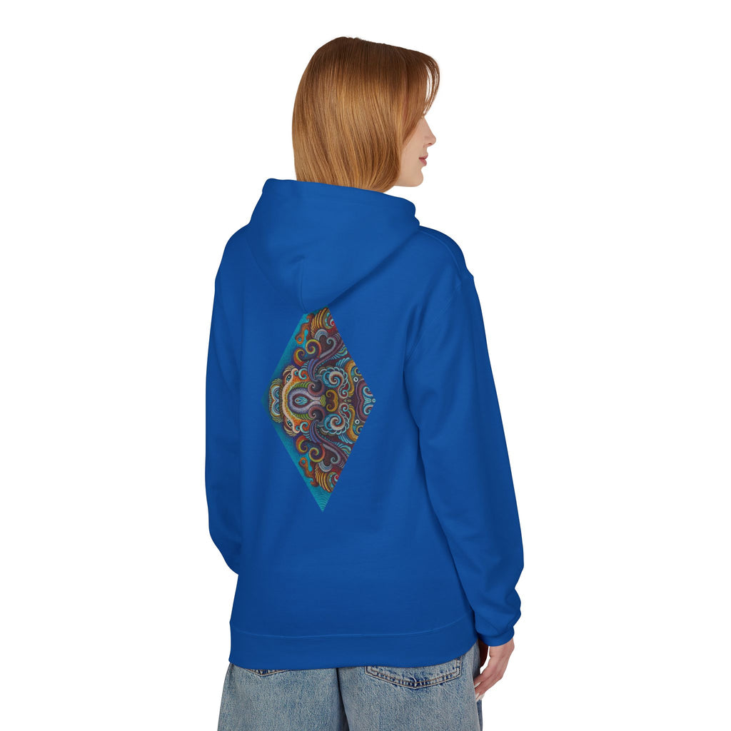 Hoodie — Colorful Geometric Tribal Diamond Print #g765889
