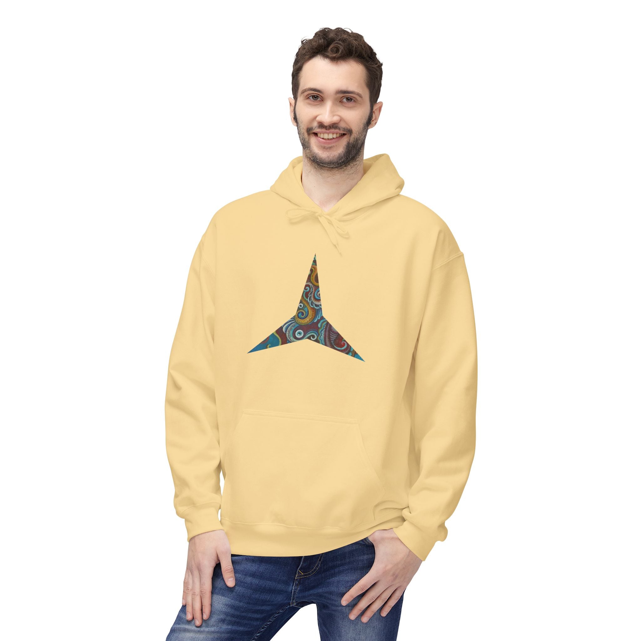 Hoodie — Colorful Geometric Tribal Diamond Print #g765889