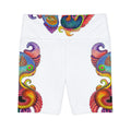 Psychedelic Paisley Women's Workout Shorts — Vibrant All-Over Print. #d87544670
