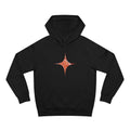 Keyhole & Diamond Pattern Hoodie — Abstract Red Paisley Graphic #yh099879