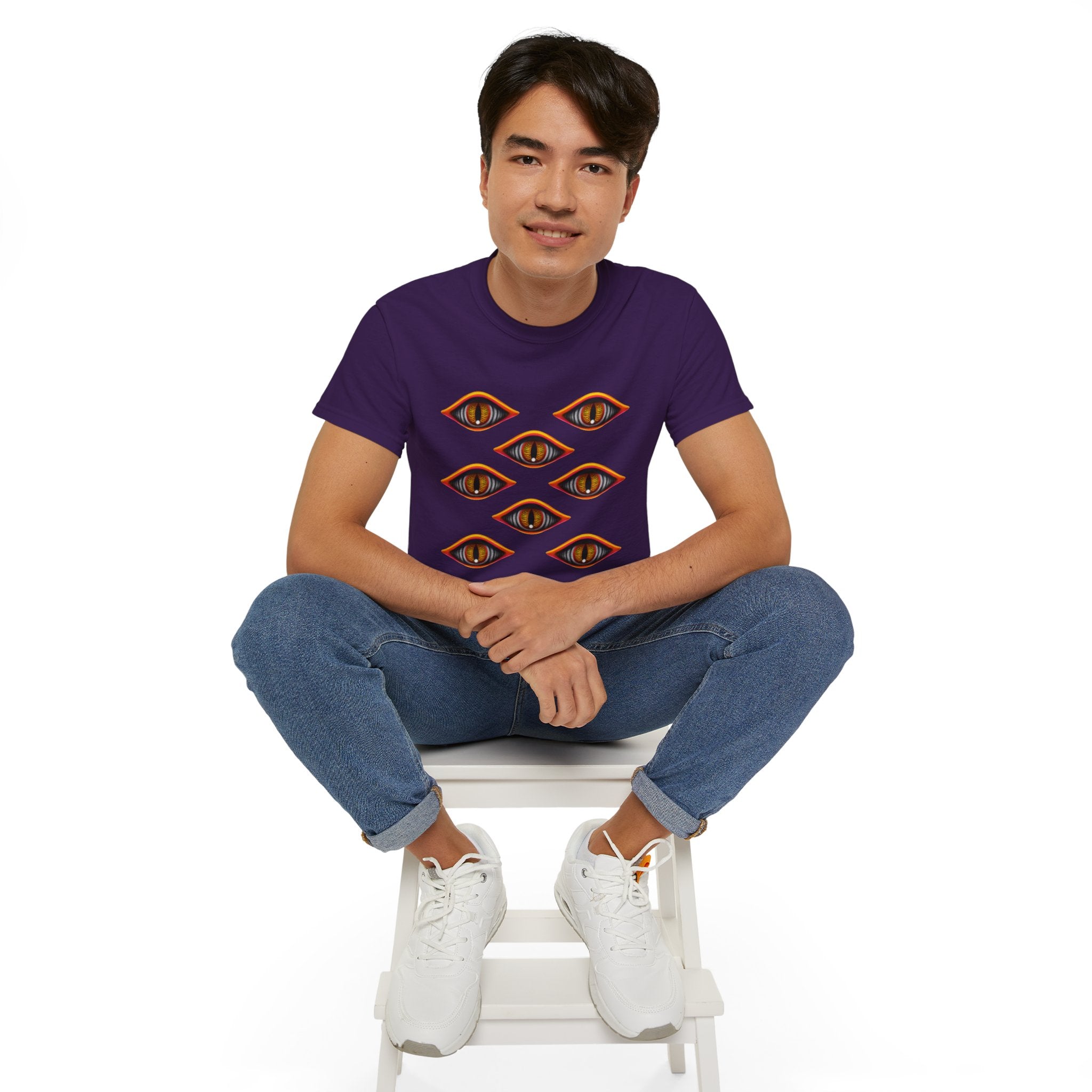 Mystic Eyes Graphic Tee — Psychedelic All-Seeing Eye T-Shirt #hfs84300