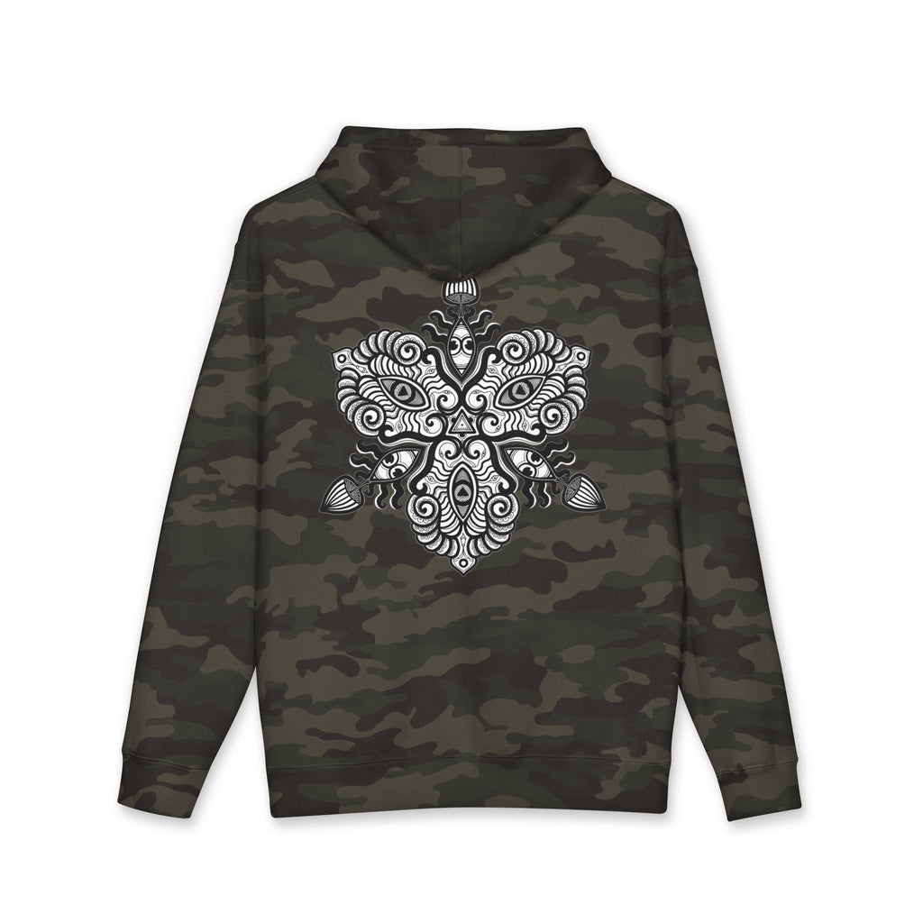 Hoodie — Intricate Black Tribal Mandala Skull Design #x8765467