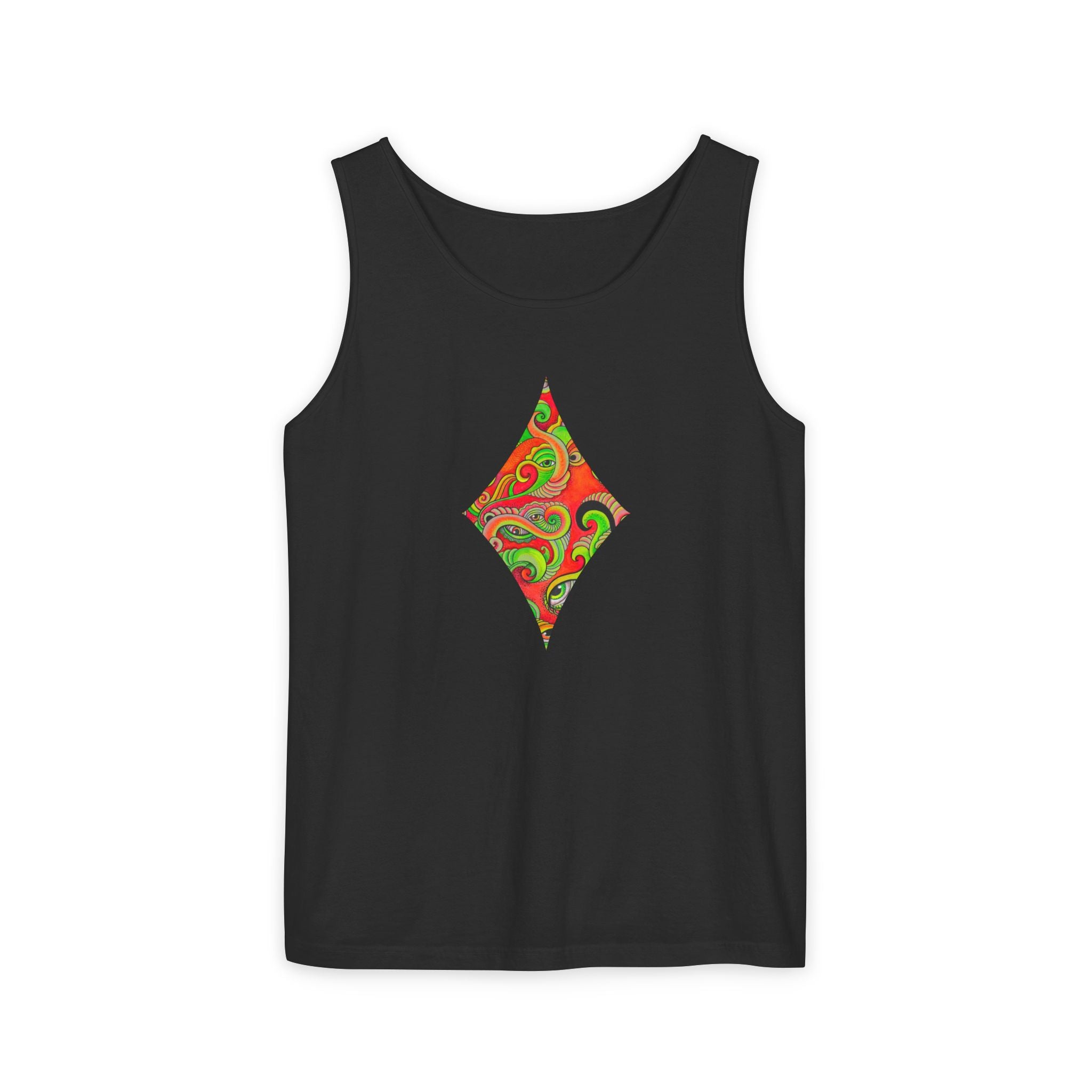Psychedelic Paisley Cross Tank #t434567