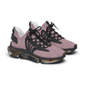Women's Mesh Sneakers — Pastel Geometric Eye Pattern Athletic Shoes #itv853