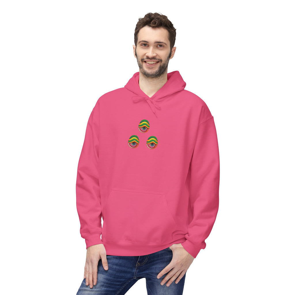 Psychedelic Swirl Hoodie — Colorful Abstract Apple Graphic #j64298