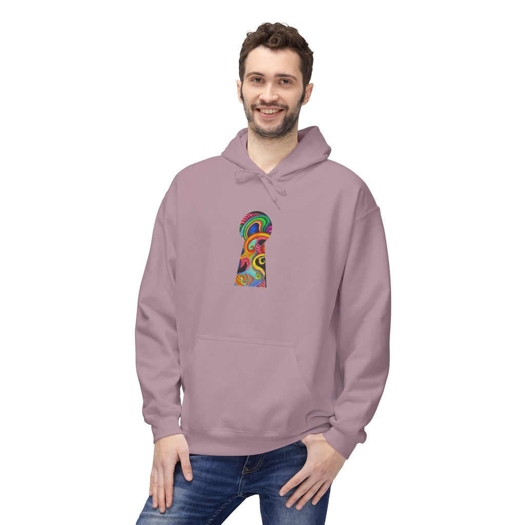 Psychedelic Abstract Snake Hoodie — Colorful Surreal Art Pullover #ggd76467