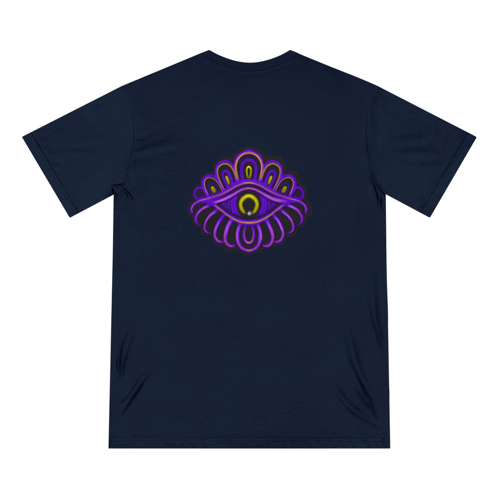 Mystic Eye Flower T-Shirt — Purple Spiritual Graphic Tee #ms2