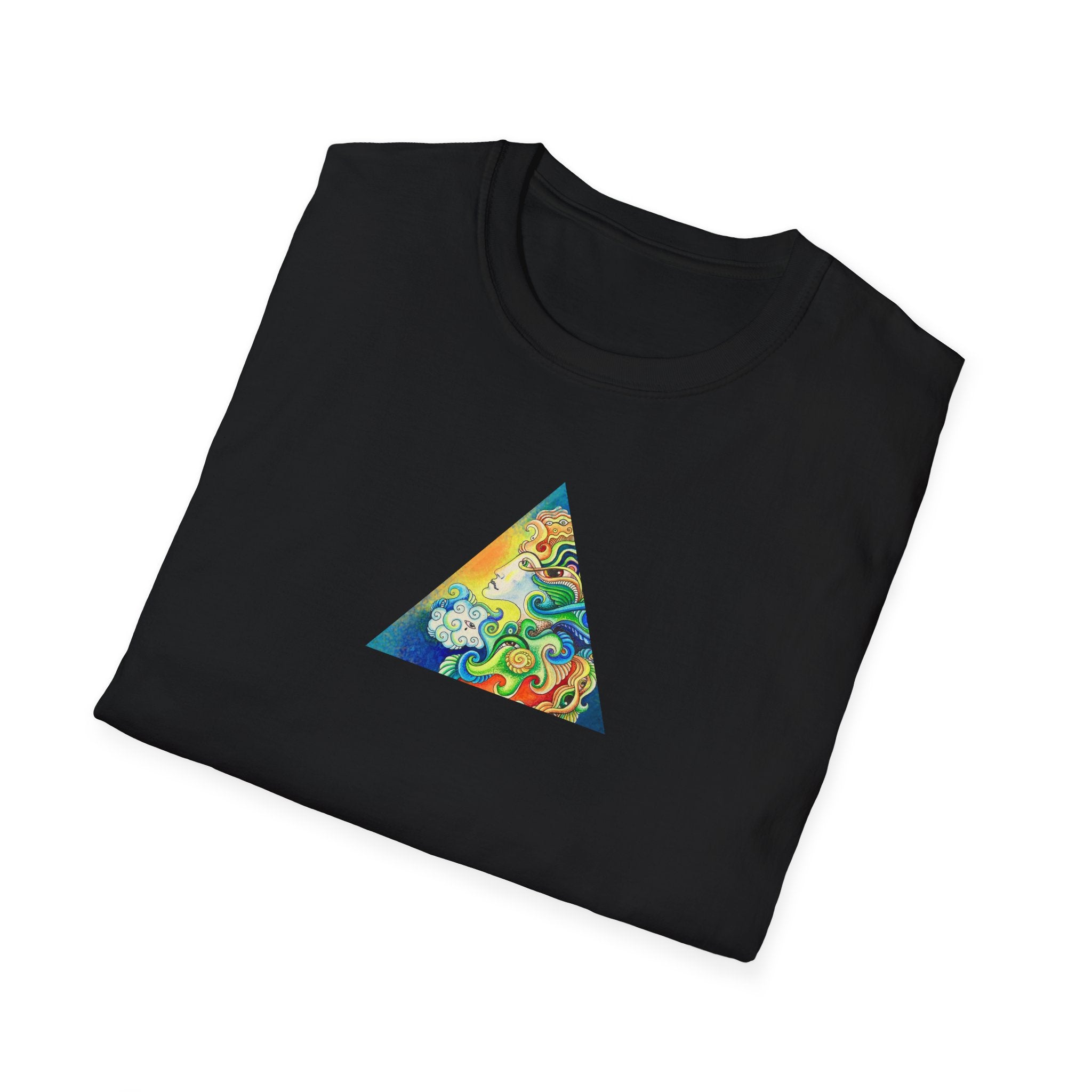 Psychedelic Prism Triangle T-Shirt #h7432887