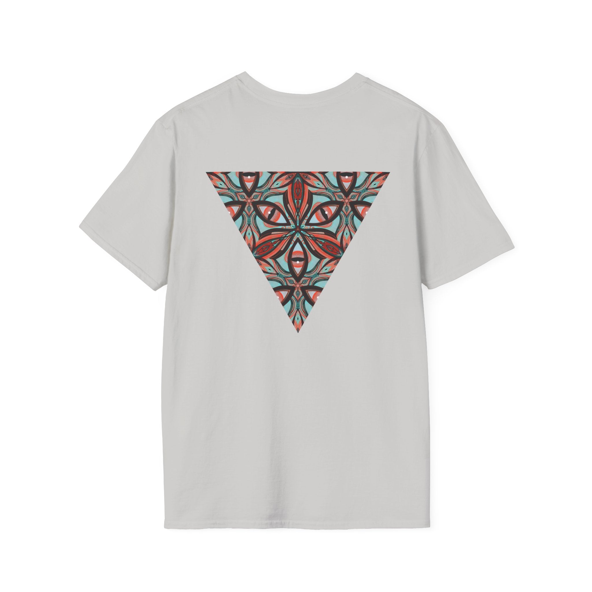 Geometric Tribal Pattern T-Shirt | Kaleidoscope Triangle Eye Motif